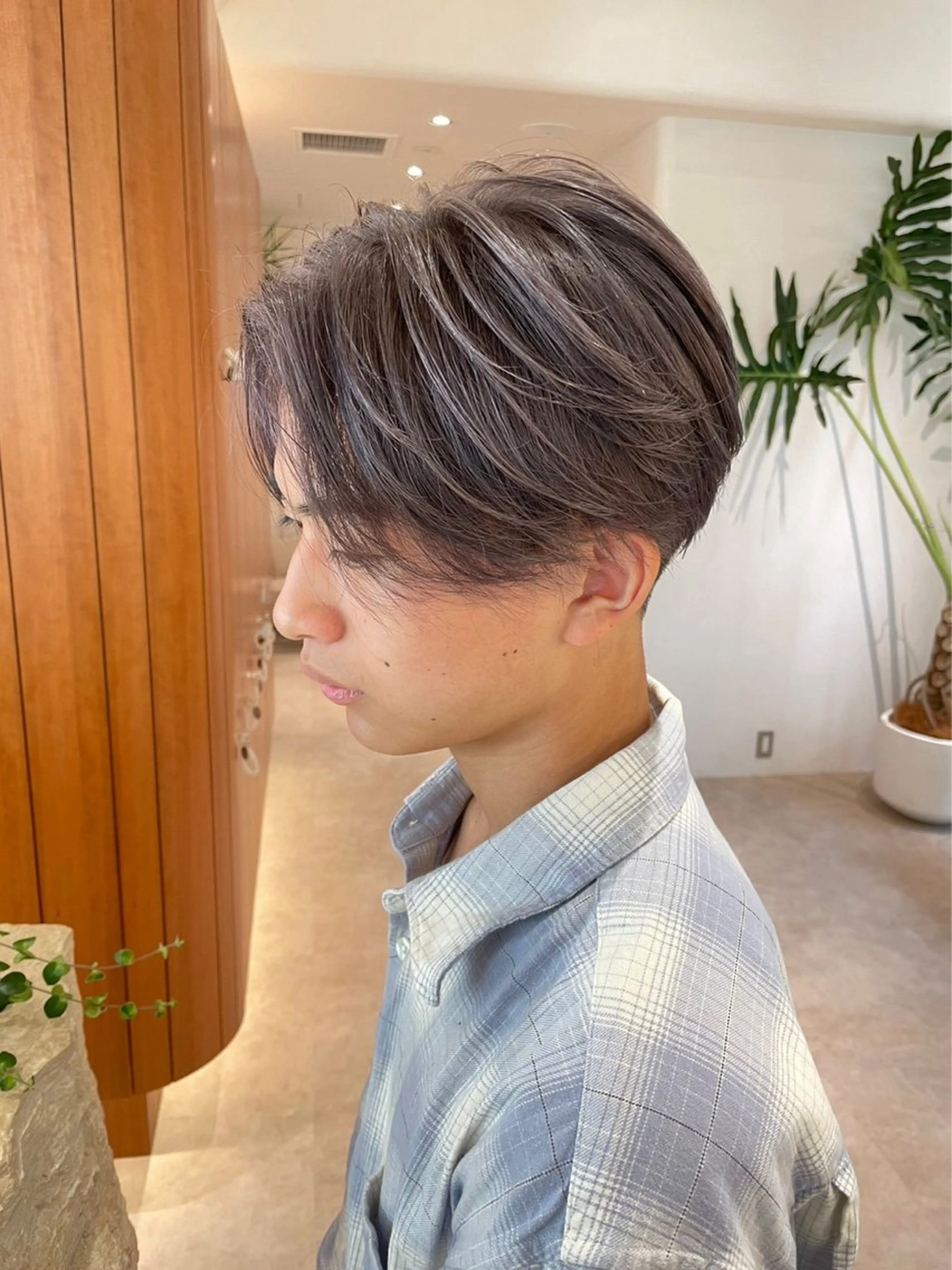 カラー メンズ メンズバレイヤージュ メンズブリーチ センターパート メンズハイトーン メンズインナーカラー ヘアカラー heavenly by HAVANA新宿所属・メンズショート/ピン パーマ/新宿/フウガのヘアスタイル