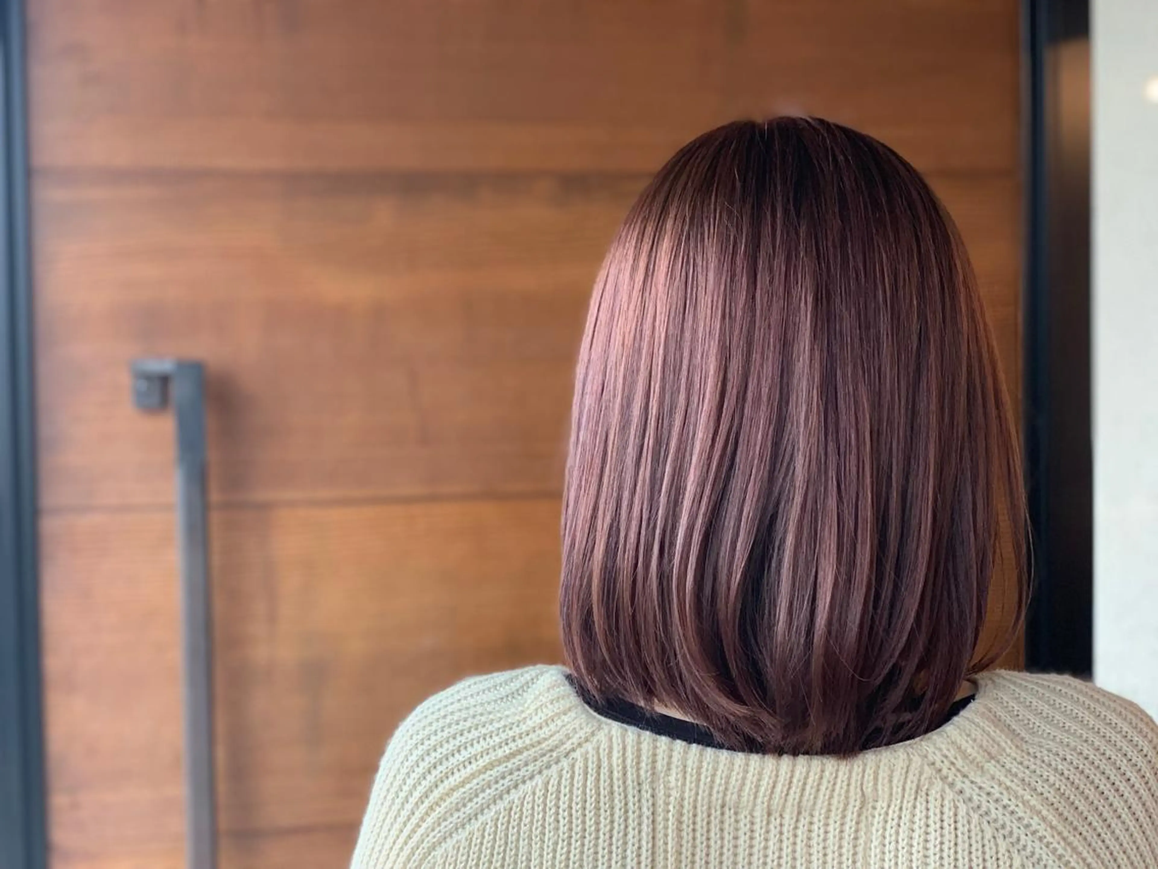 ミディアム カラー ブラウンカラー ピンクカラー ピンクブラウン ヘアカラー トリートメント IORI #韓国ヘア#髪質改善のヘアスタイル