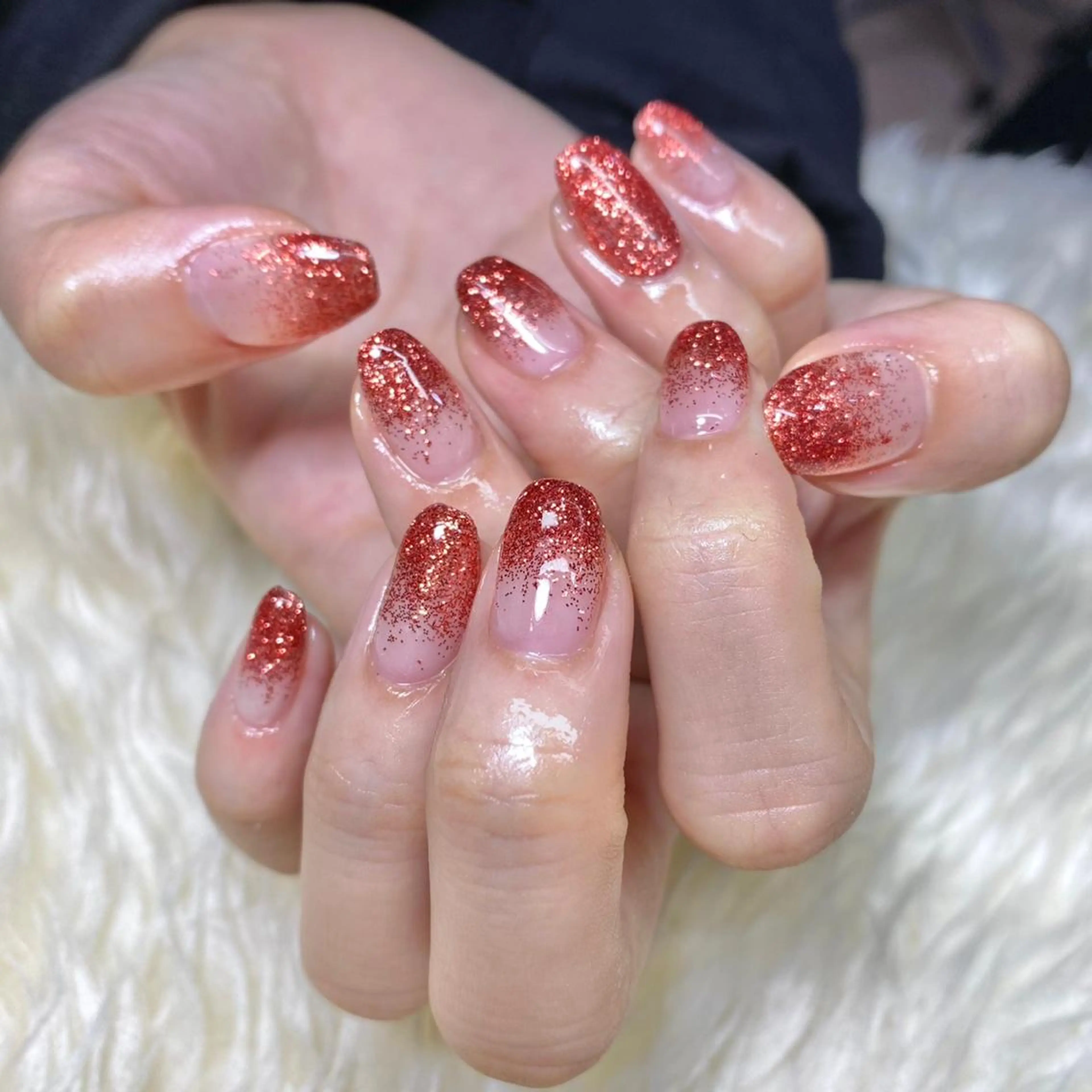 ネイル 赤色 ハンドネイル Nail&eye Belire 新宿のネイルデザイン