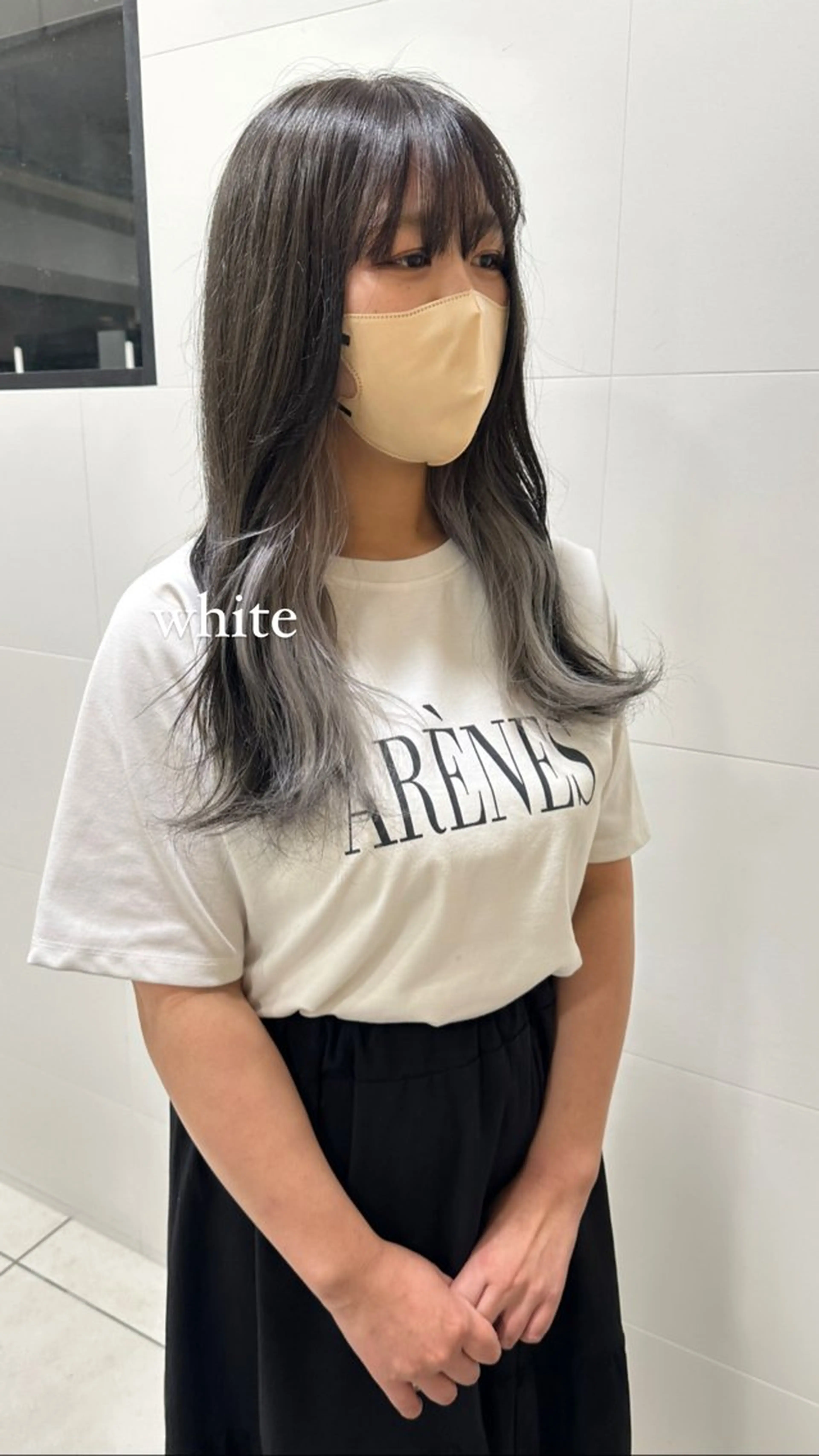 ロング カラー シルバー 山下恋佳/矢場町/ ブリーチ/ショートのヘアスタイル