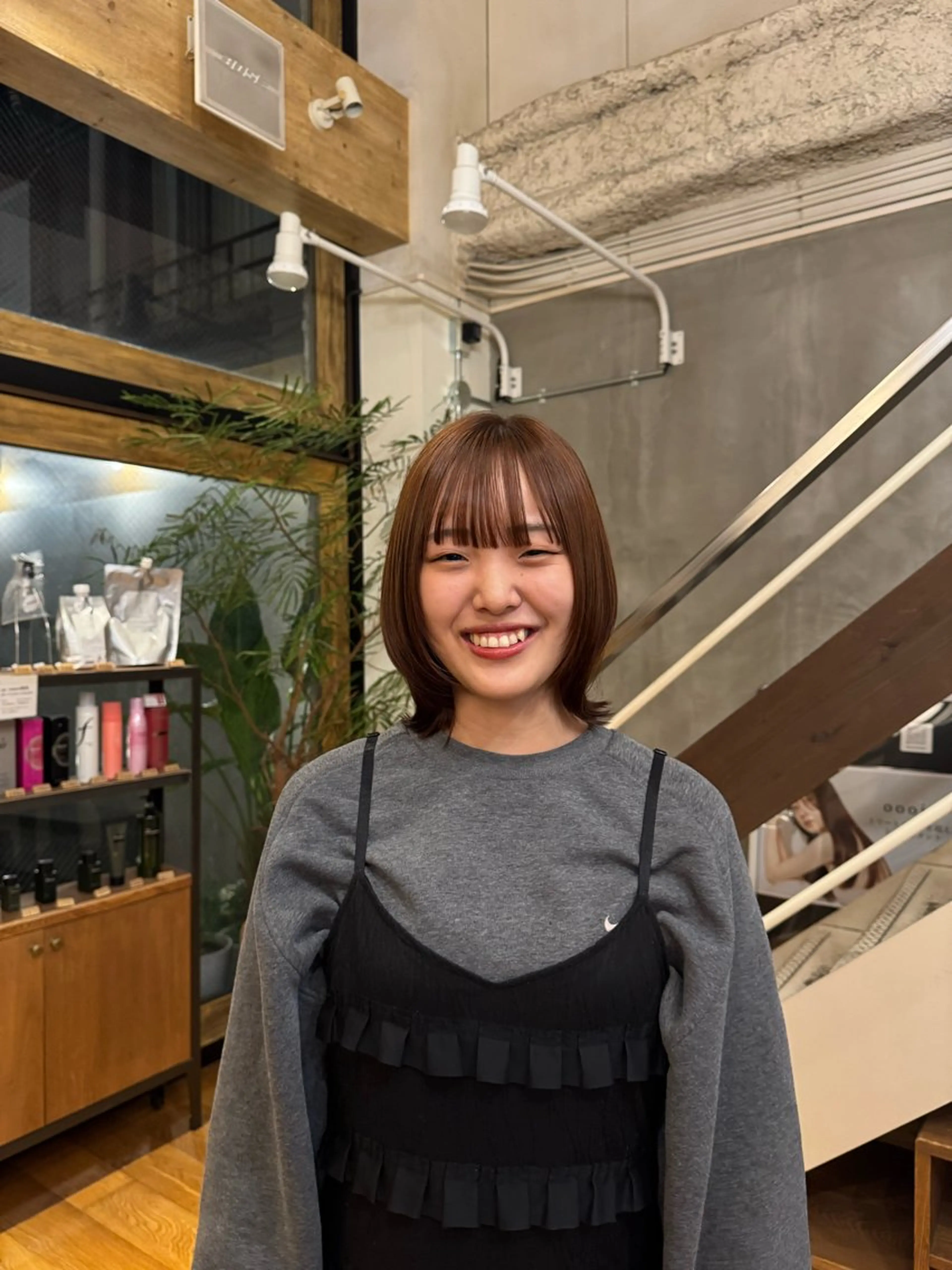 ミディアム 🌈ボブ/縮毛矯正/ 梅田美容室🌈もあのヘアスタイル