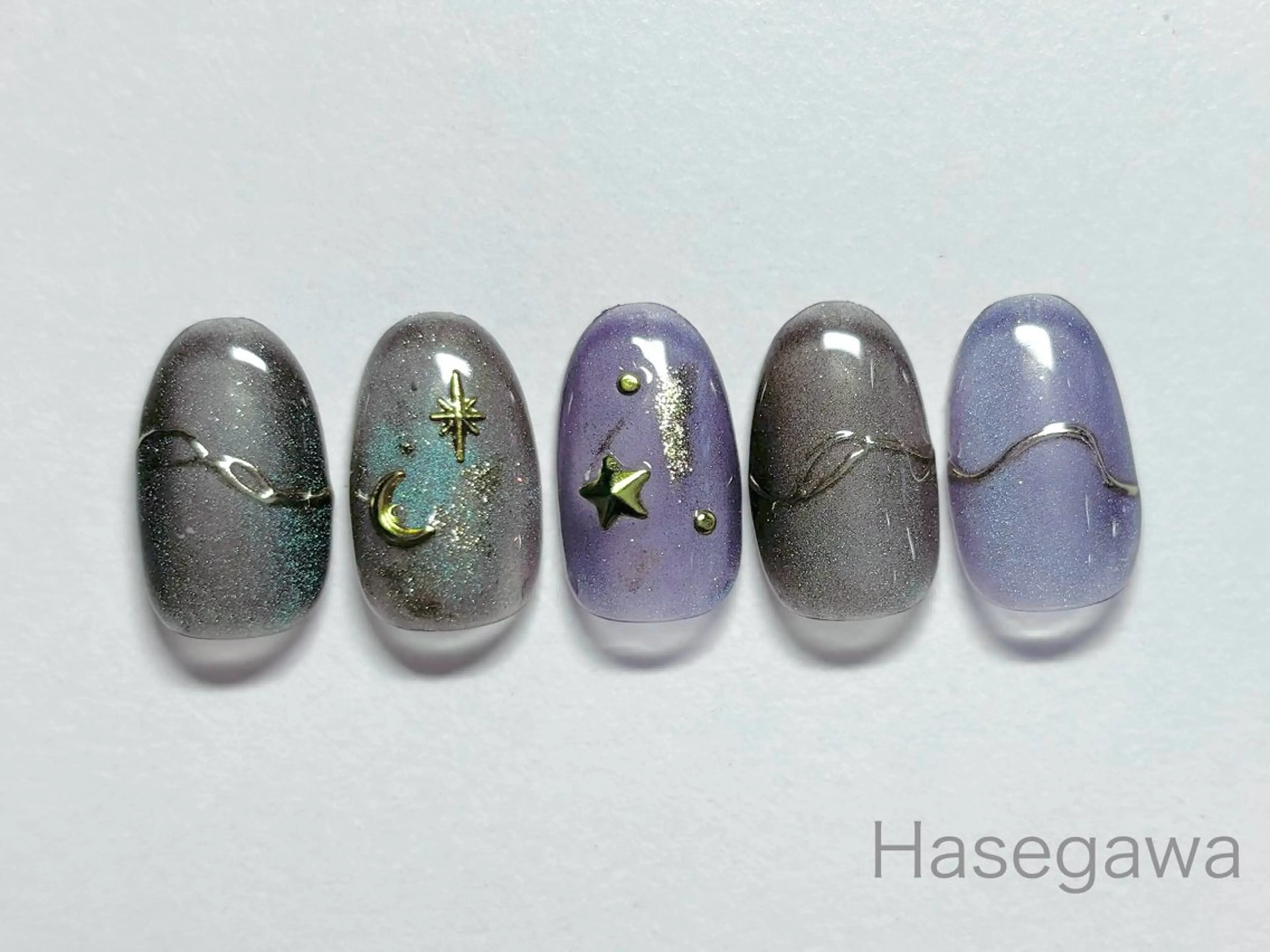 ネイル アートネイル マグネットネイル ハンドネイル DROP所属・DROP 長谷川のネイルデザイン