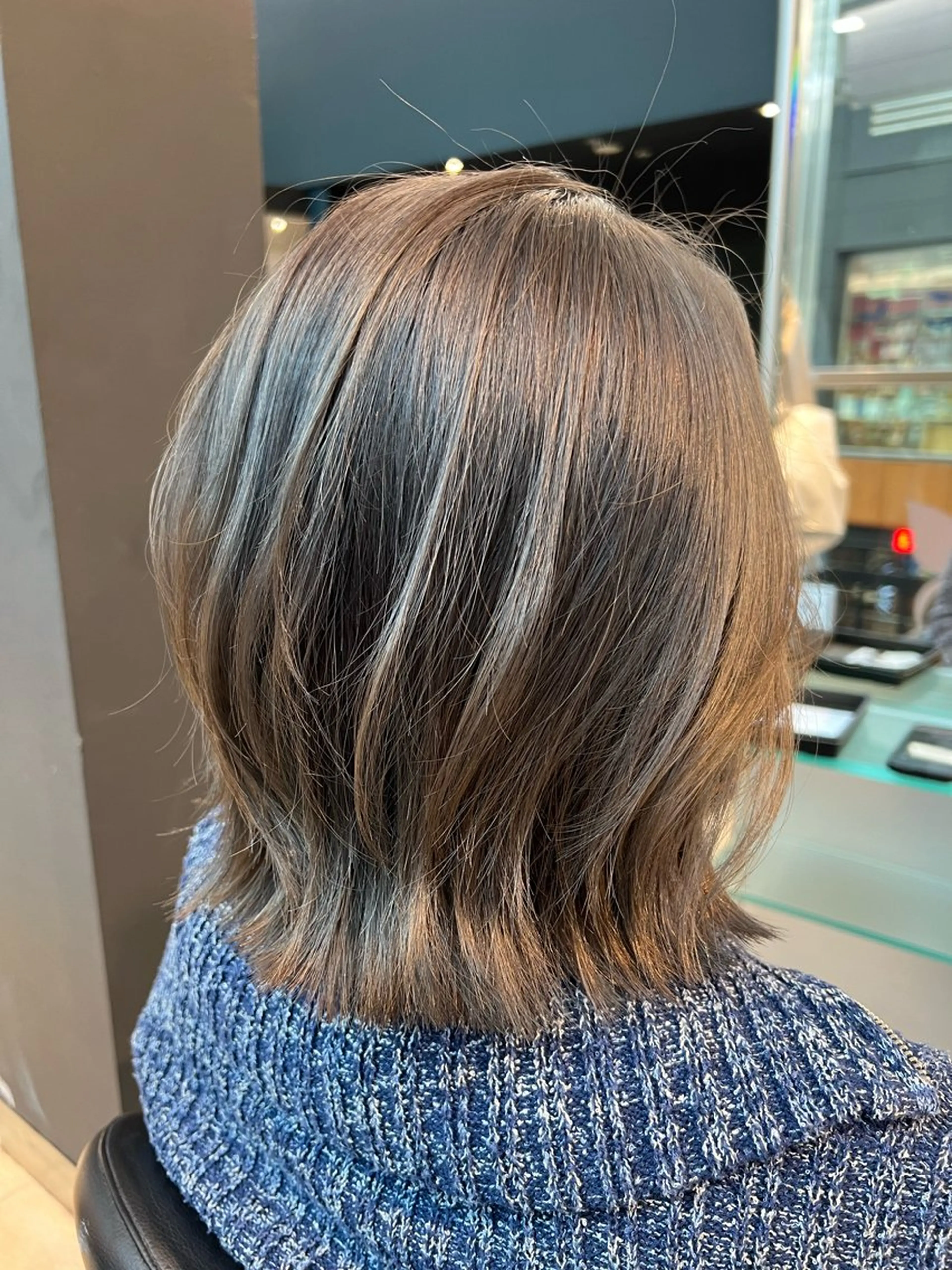 ミディアム カラー 舟橋 瑞稀のヘアスタイル