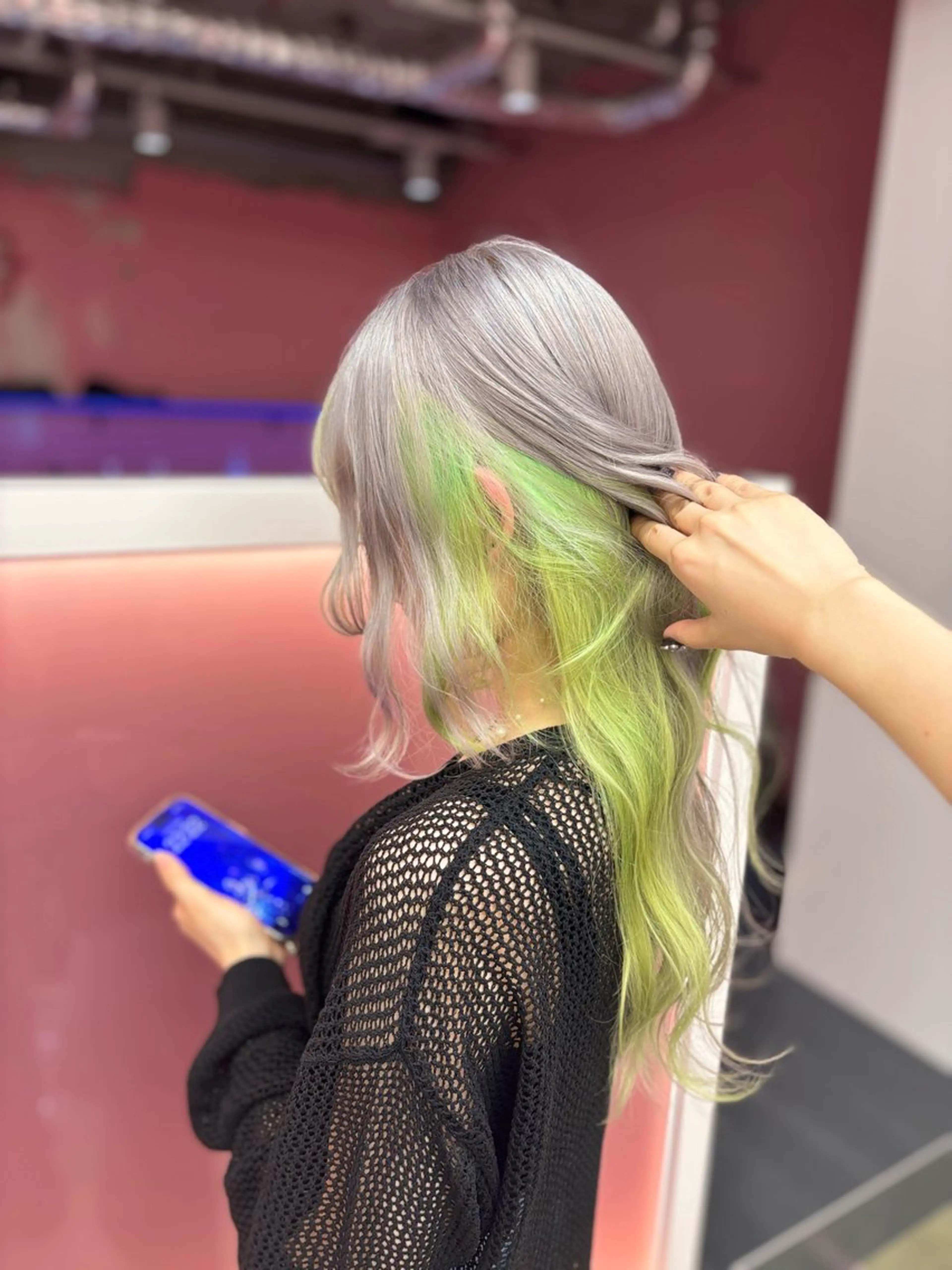 カラー 田中麻鈴/ハイトーン /ミルクティーのヘアスタイル