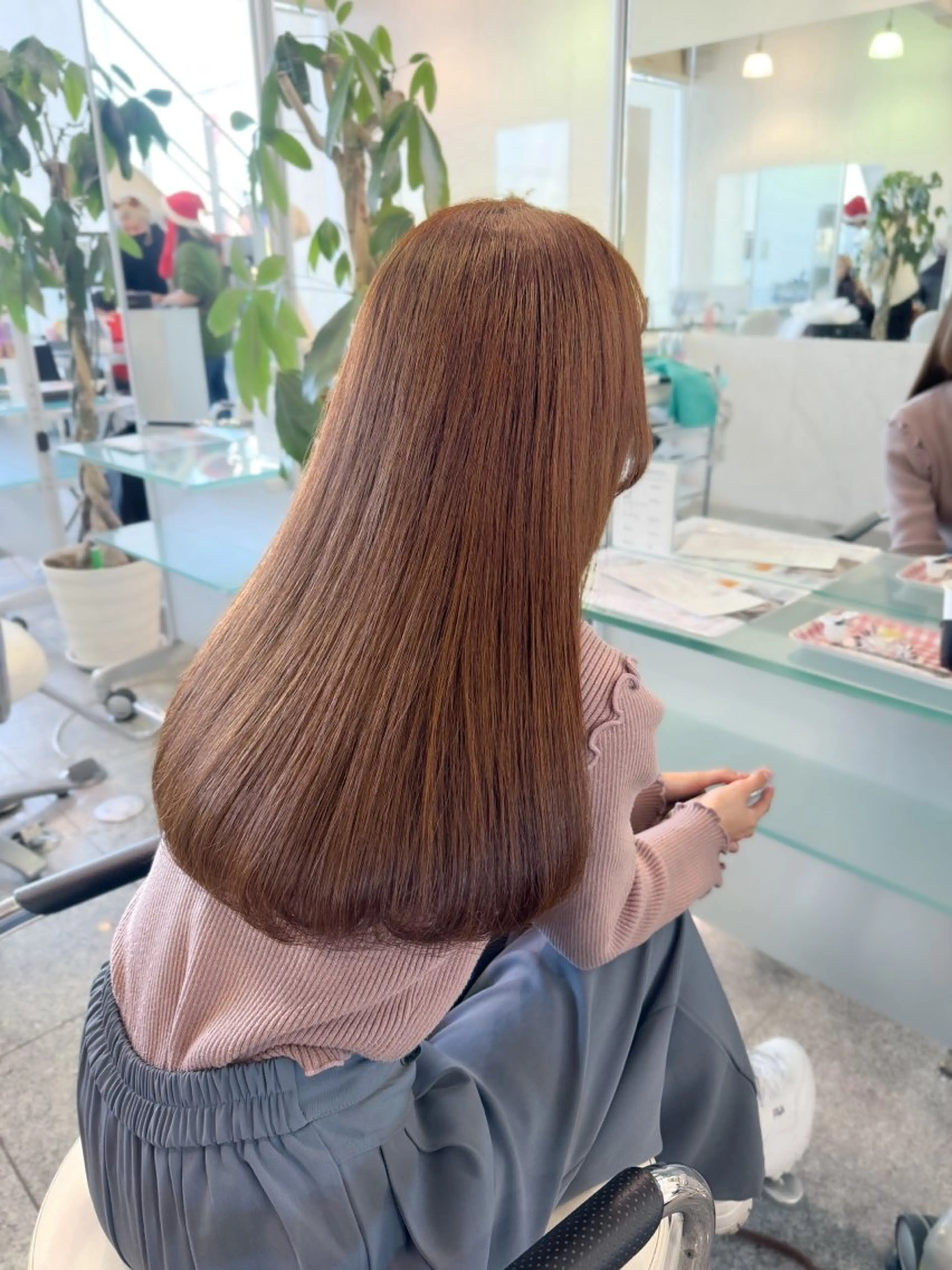 ロング カラー ブリーチ ブラウンカラー 透明感カラー ブリーチなしカラー 🫧ヒシダアキ /taboo🫧のヘアスタイル