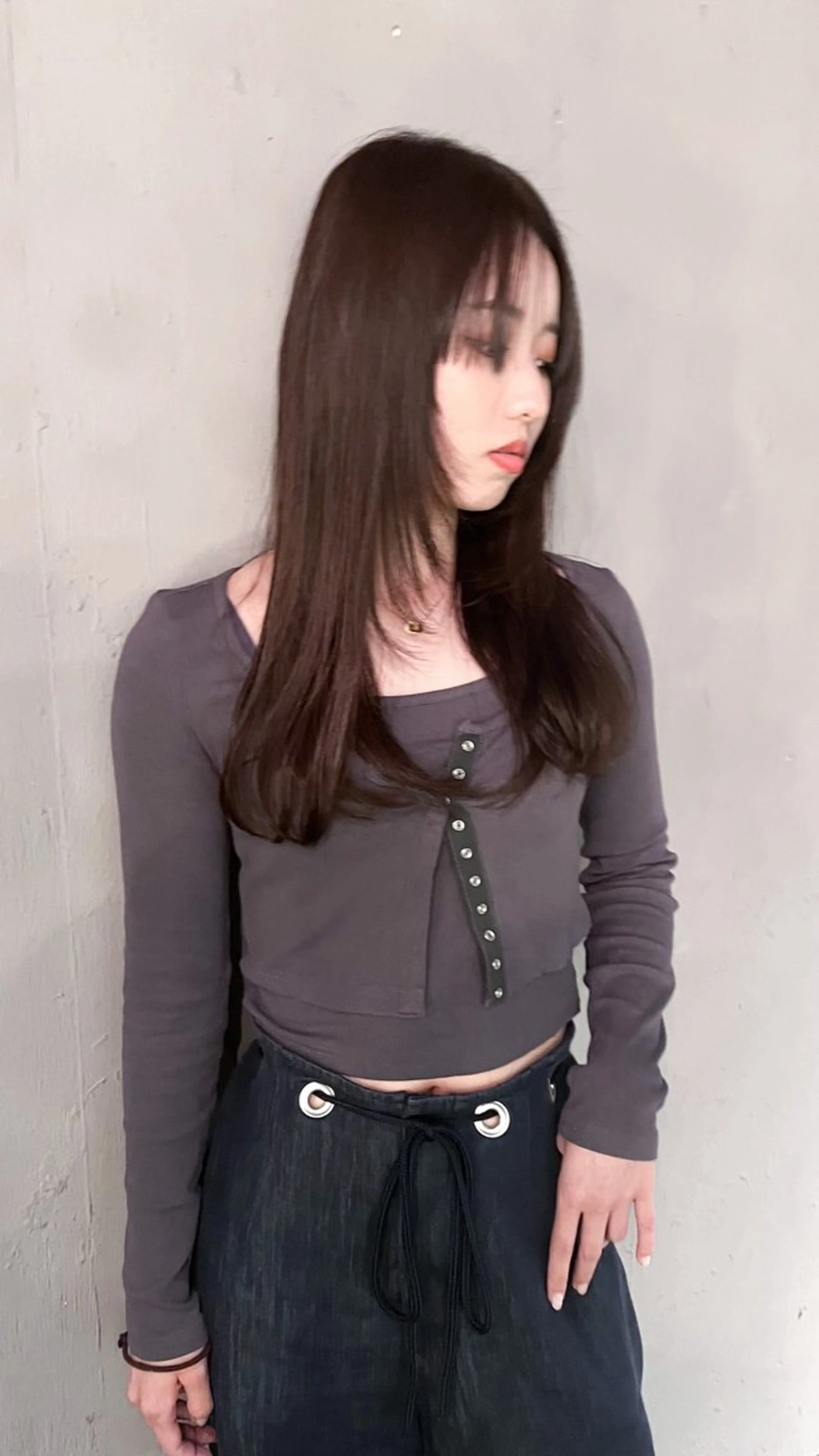 ロング カラー ブラウンカラー 透明感カラー ウルフカット 原宿パーマ kazuのヘアスタイル