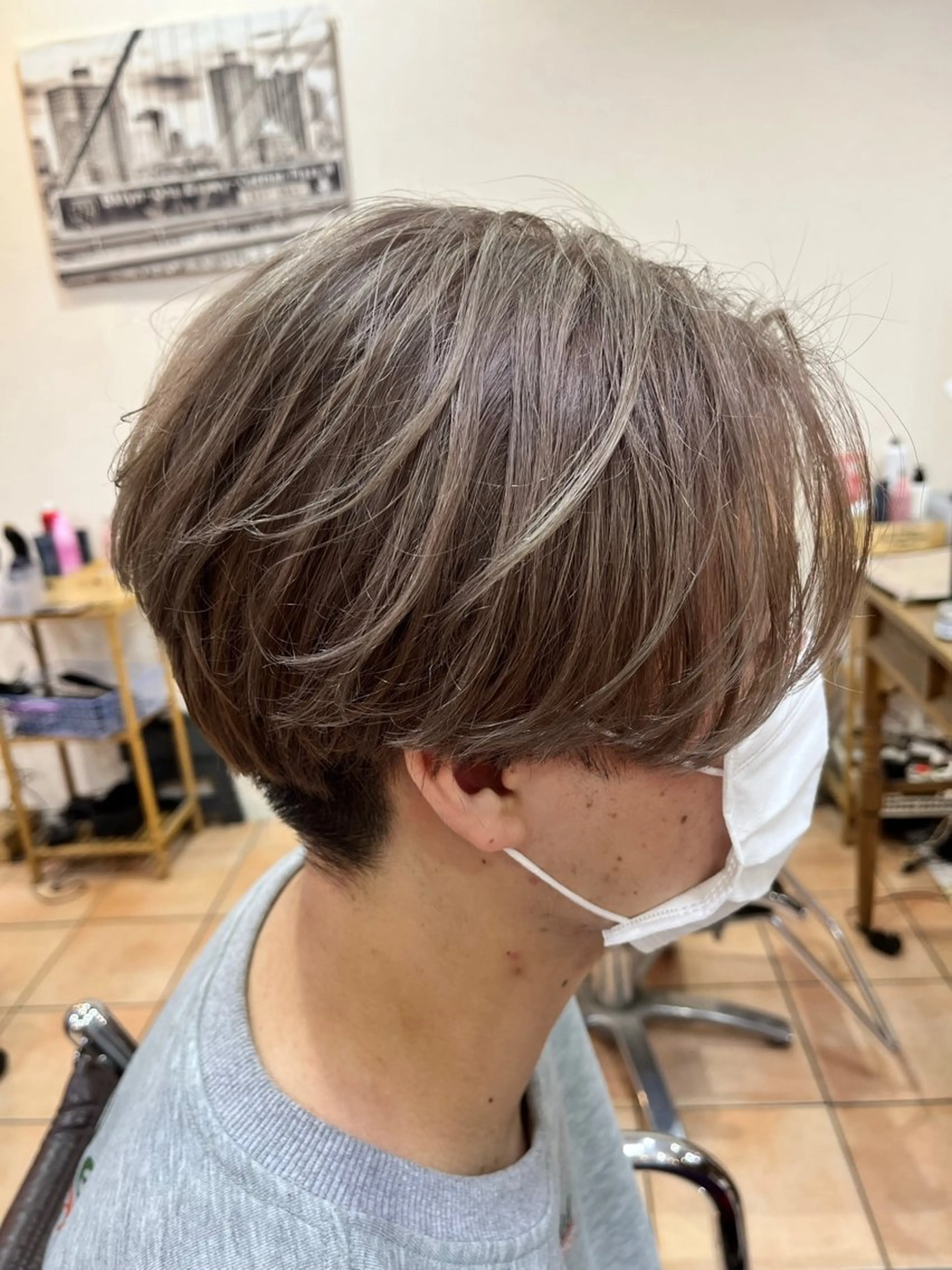 ショート ハイライト Lily hair所属・メンズ’ショート特化 クロスのヘアスタイル