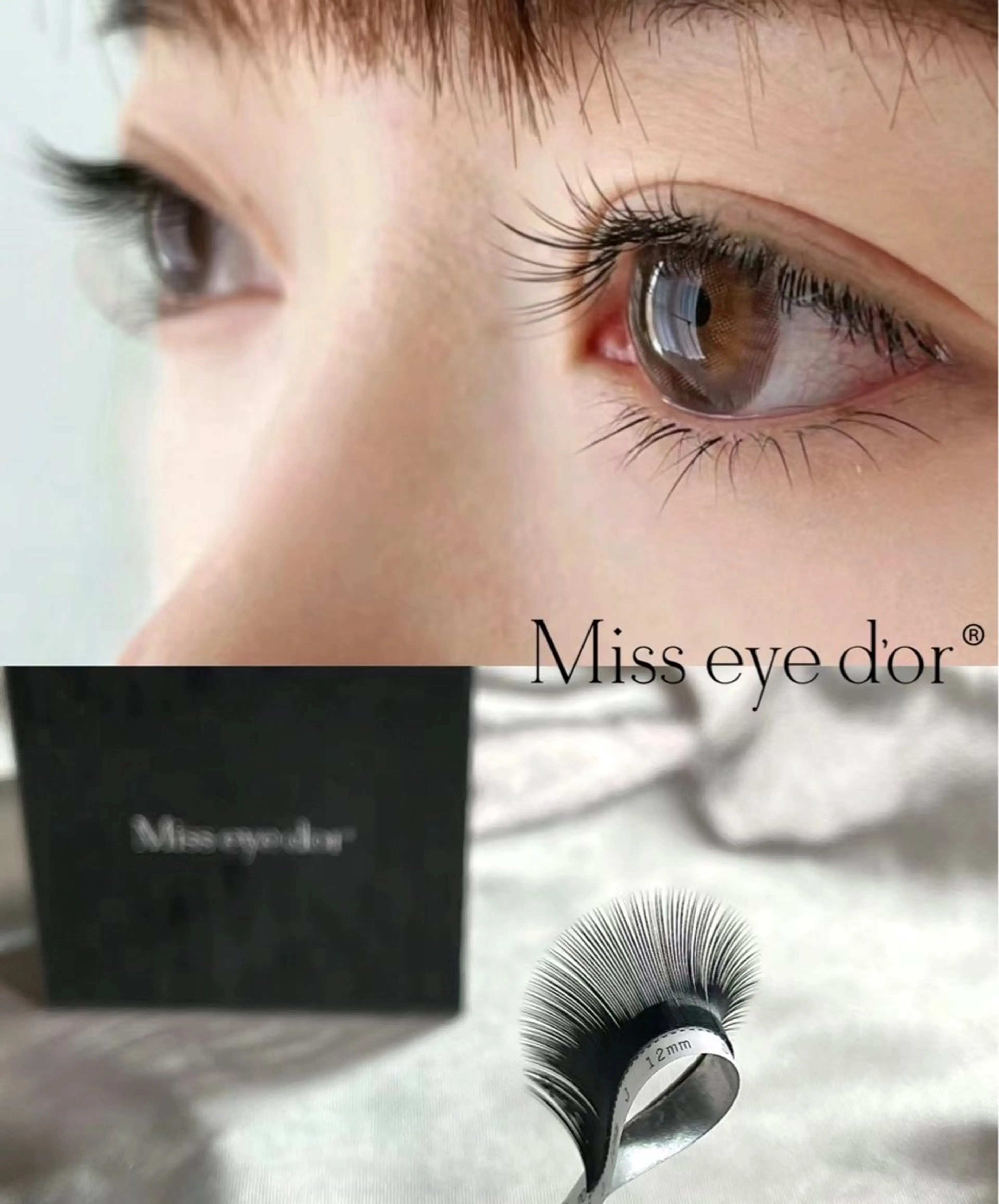 最軽量、負担軽減！miss eye dor✨フラットラッシュマツエク80本Orリペア🌹オフある場合は+550円。の写真
