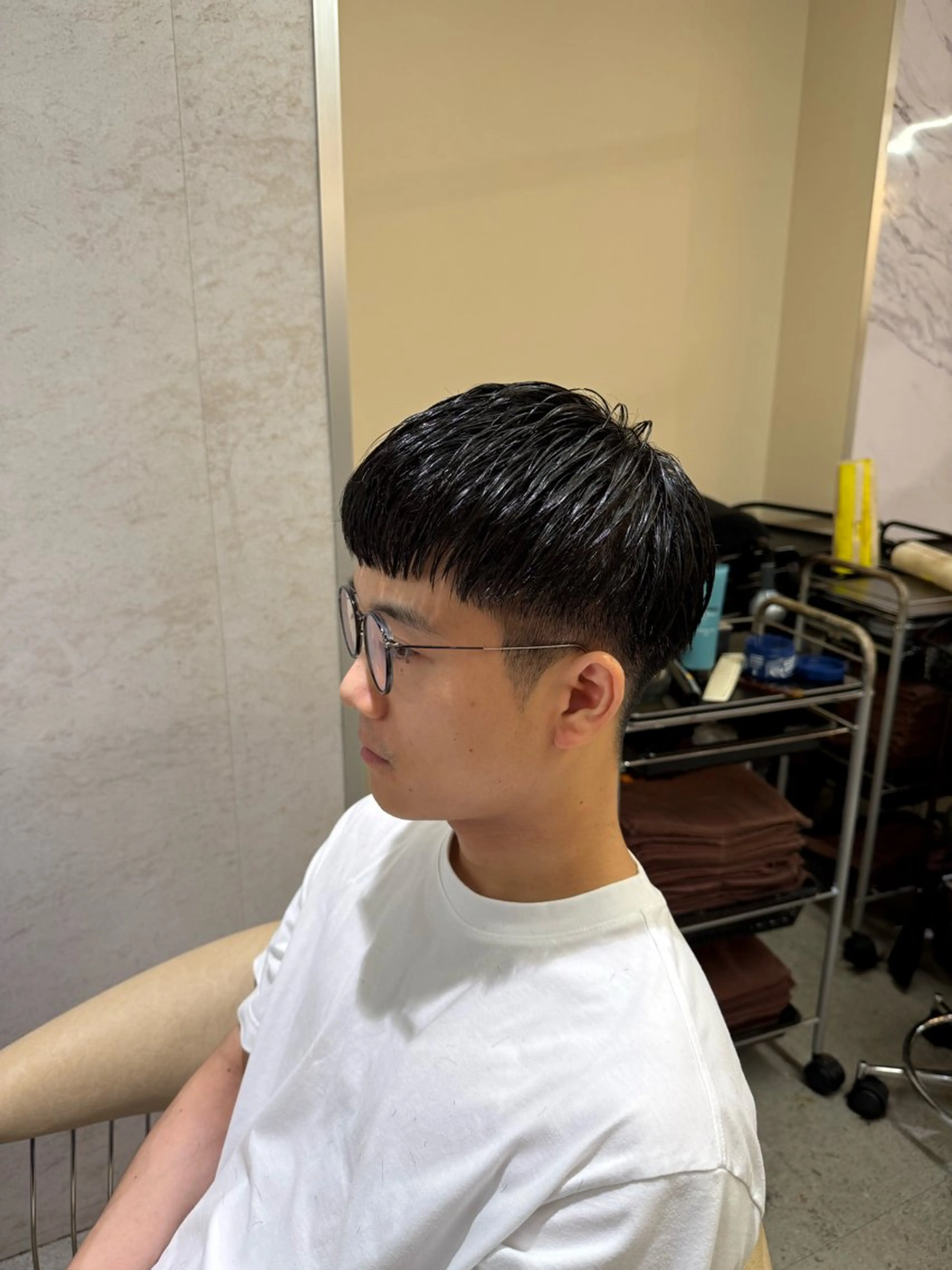 メンズ 刈り上げ カット 🔥ユウト🔥メンズ 特化/赤み消しカラーのヘアスタイル