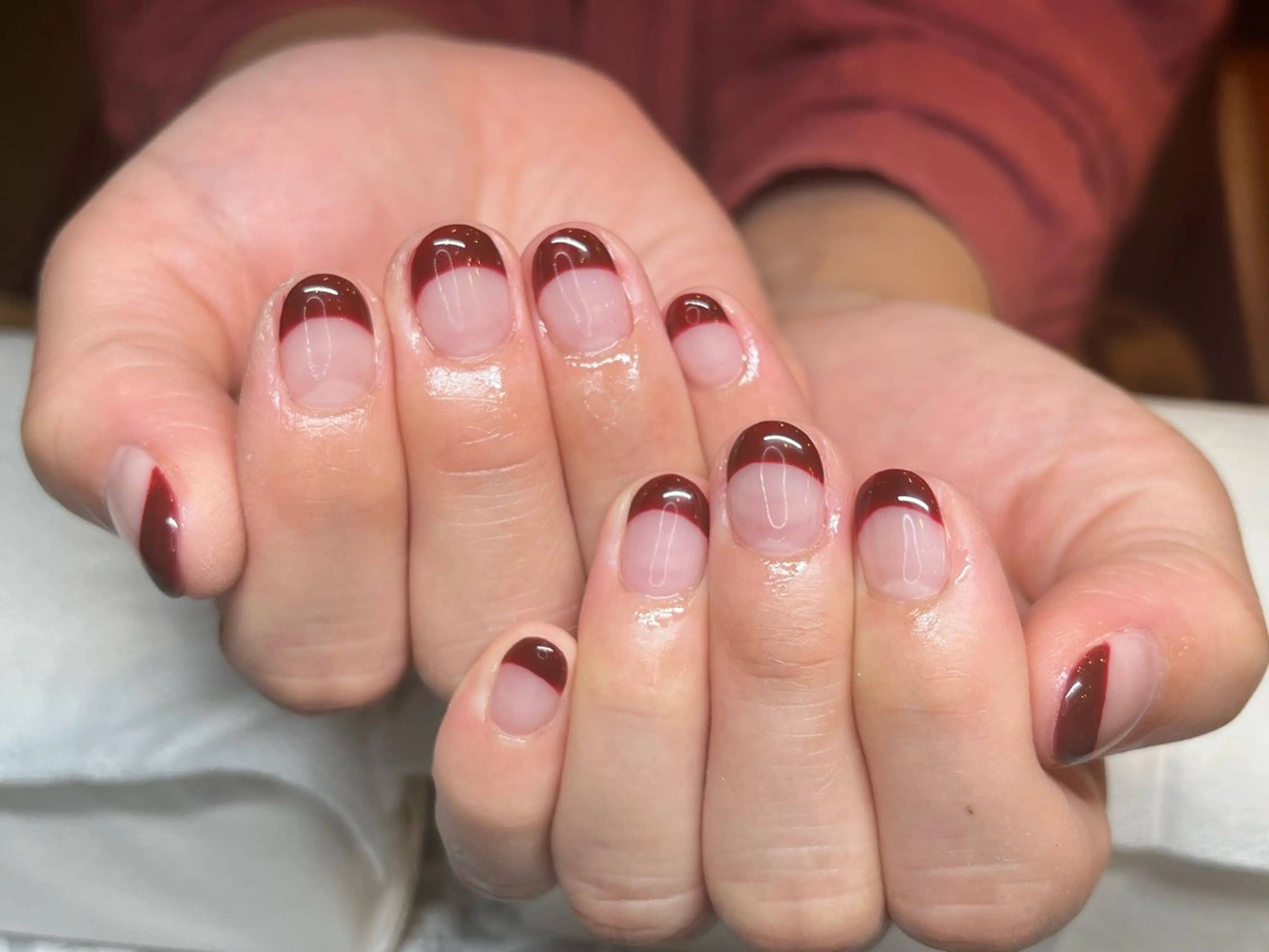 ネイル アートネイル オフィスネイル ワンカラーネイル ショートネイル ネイルサロン　リリーブランシュ所属・森 瑞紀のネイルデザイン