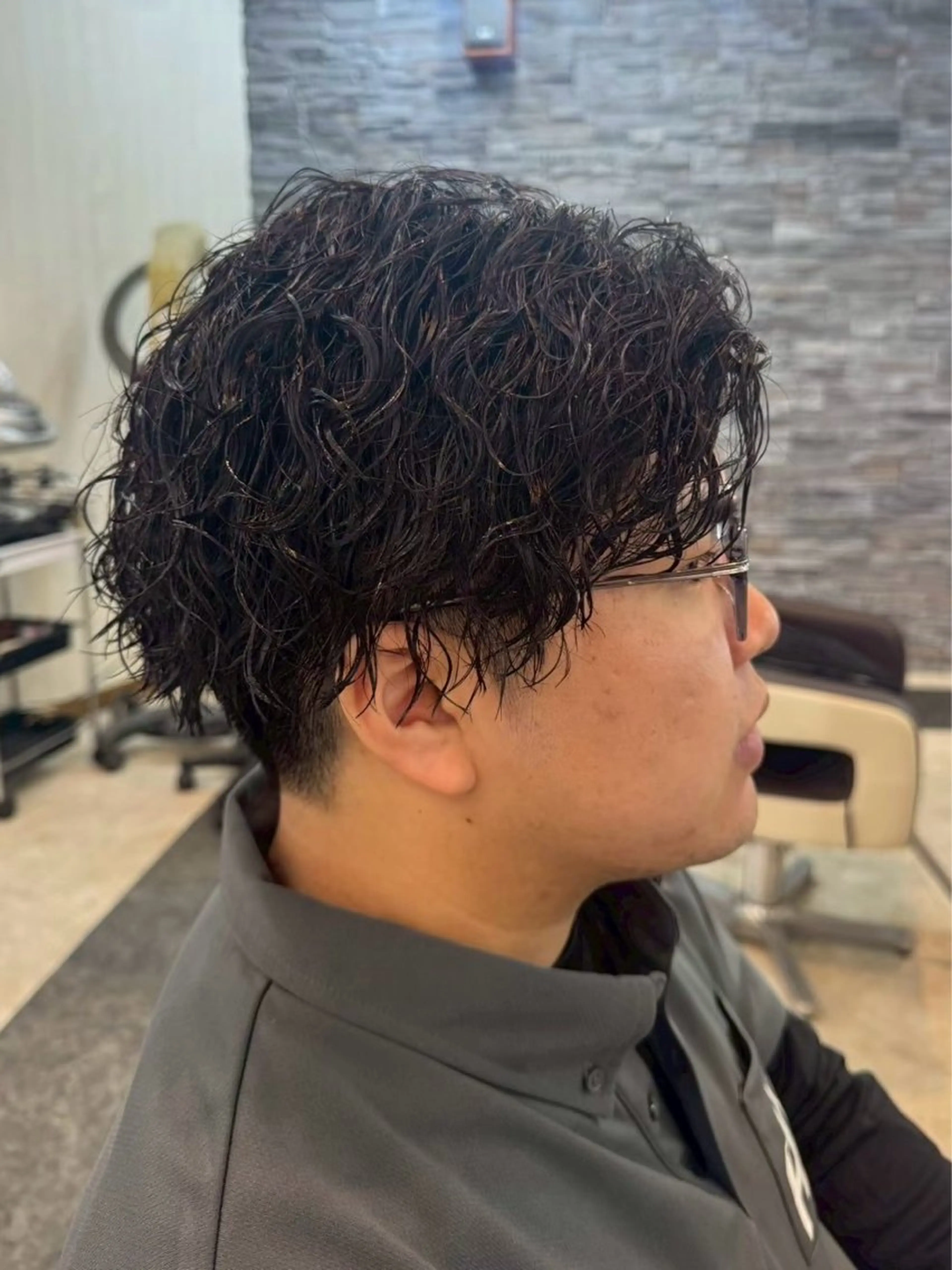 パーマ メンズ 平井 沙希のヘアスタイル