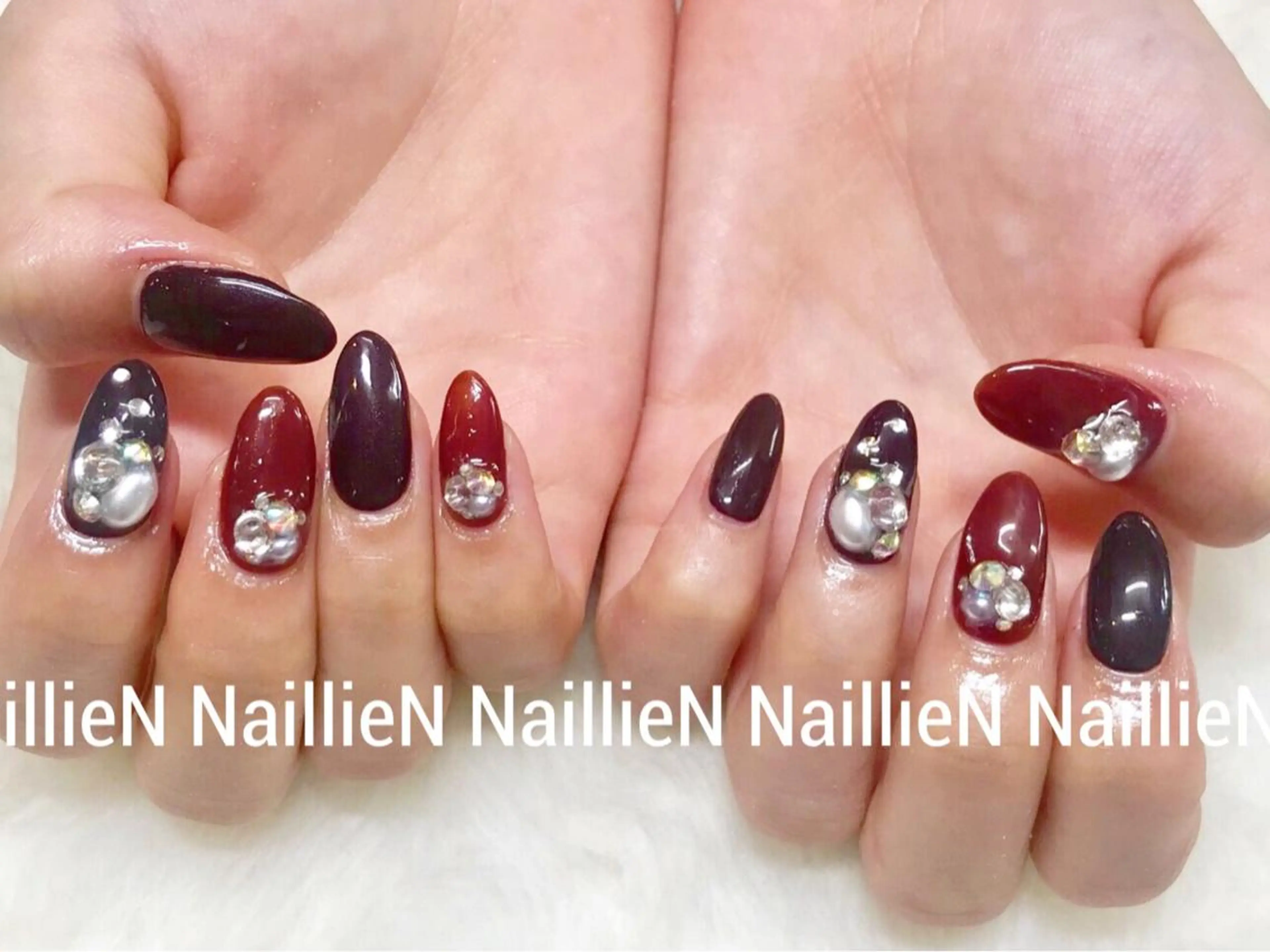 ネイル ボルドー Nail lieNのネイルデザイン