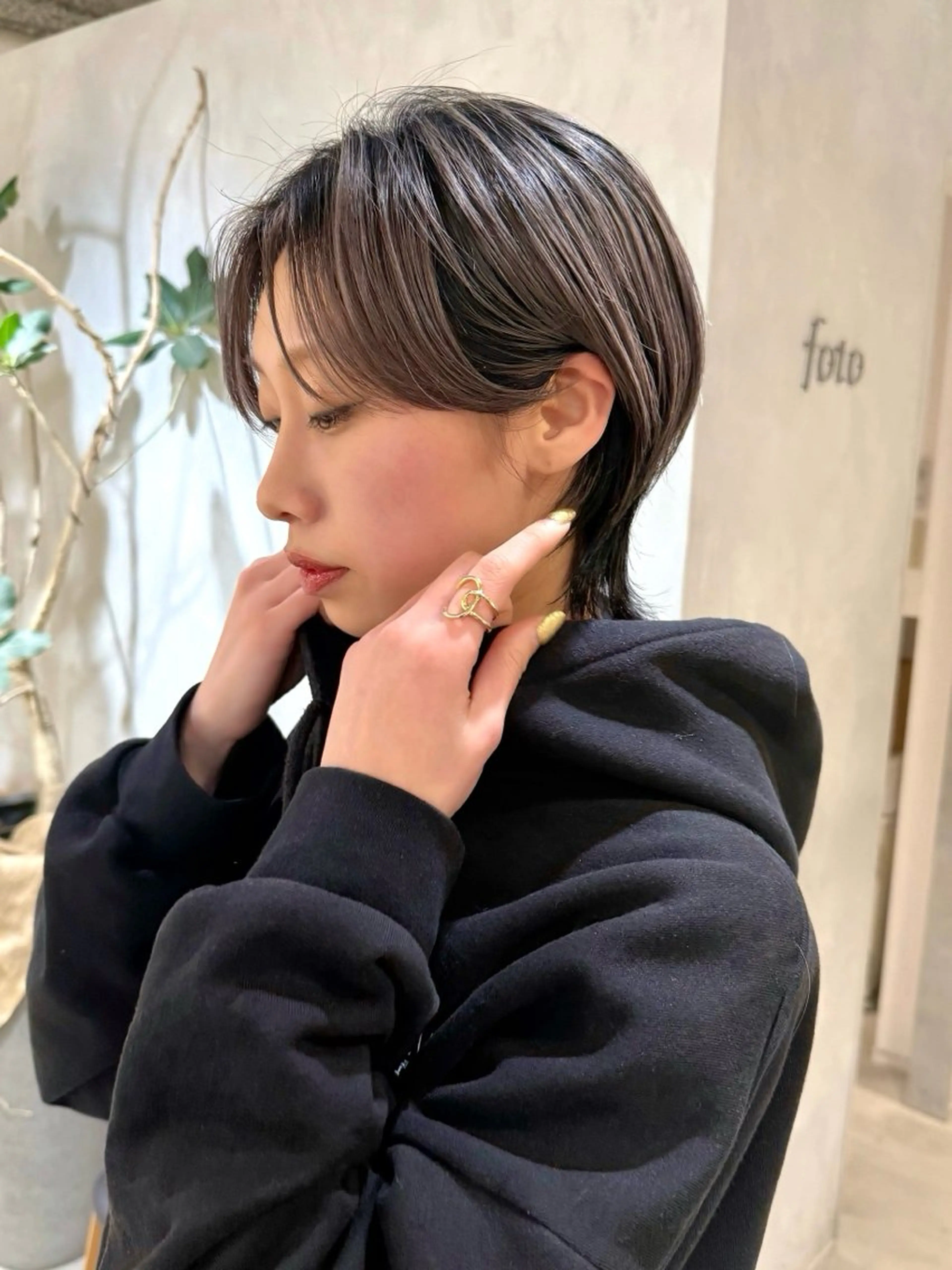 ショート ヘアカラー 骨格診断で絶対可愛い ✨丸みショート✨凌弥のヘアスタイル