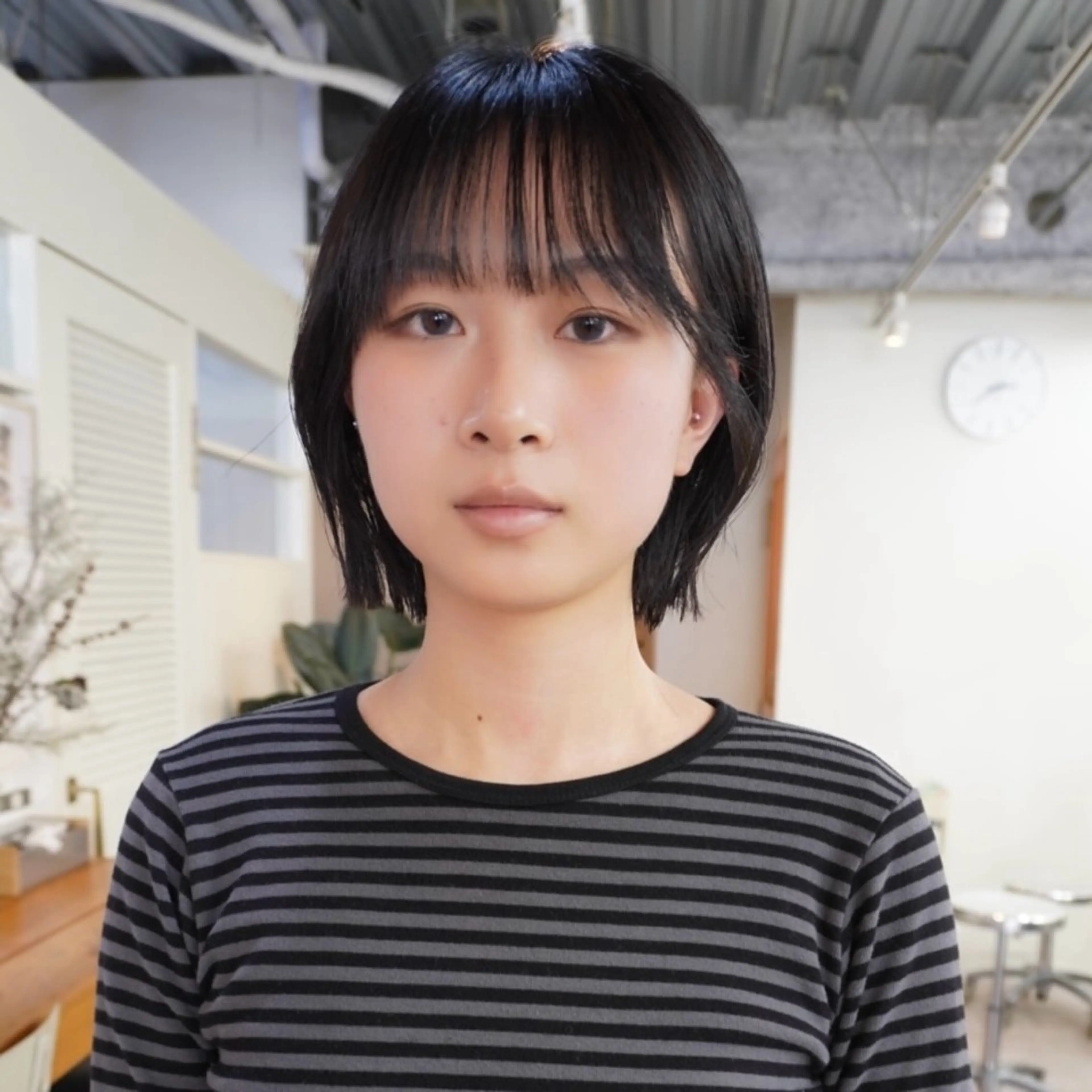 ショート ハッシュカット 韓国風ヘア カット benji仙台所属・KOKI/ ボブ/ パーマ/透明感カラーのヘアスタイル