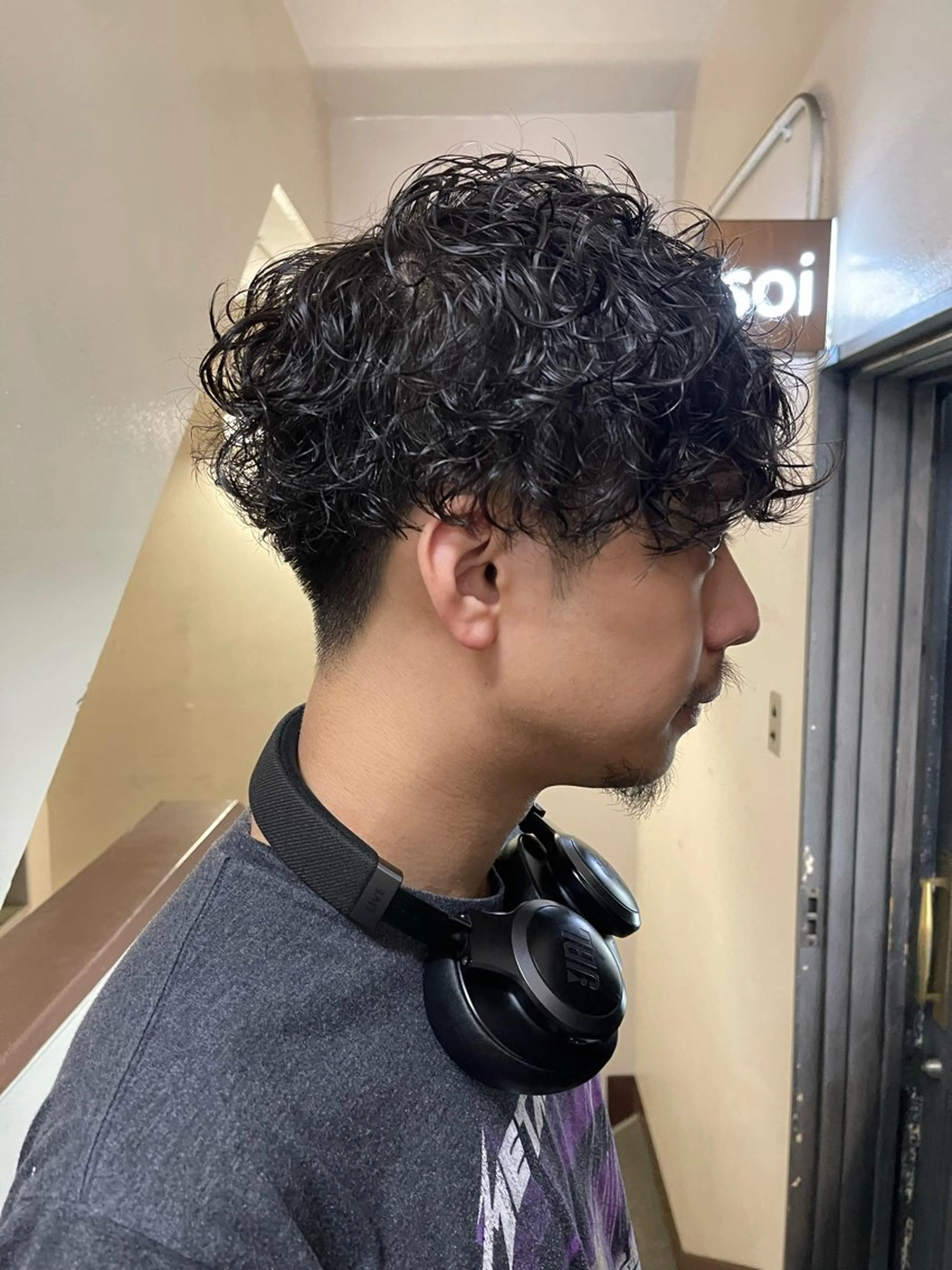 ショート パーマ メンズ カット ヘアカラー パーマ トリートメント ヘアセット 安部佑哉/ハイトーン /レイヤー/グランジのヘアスタイル