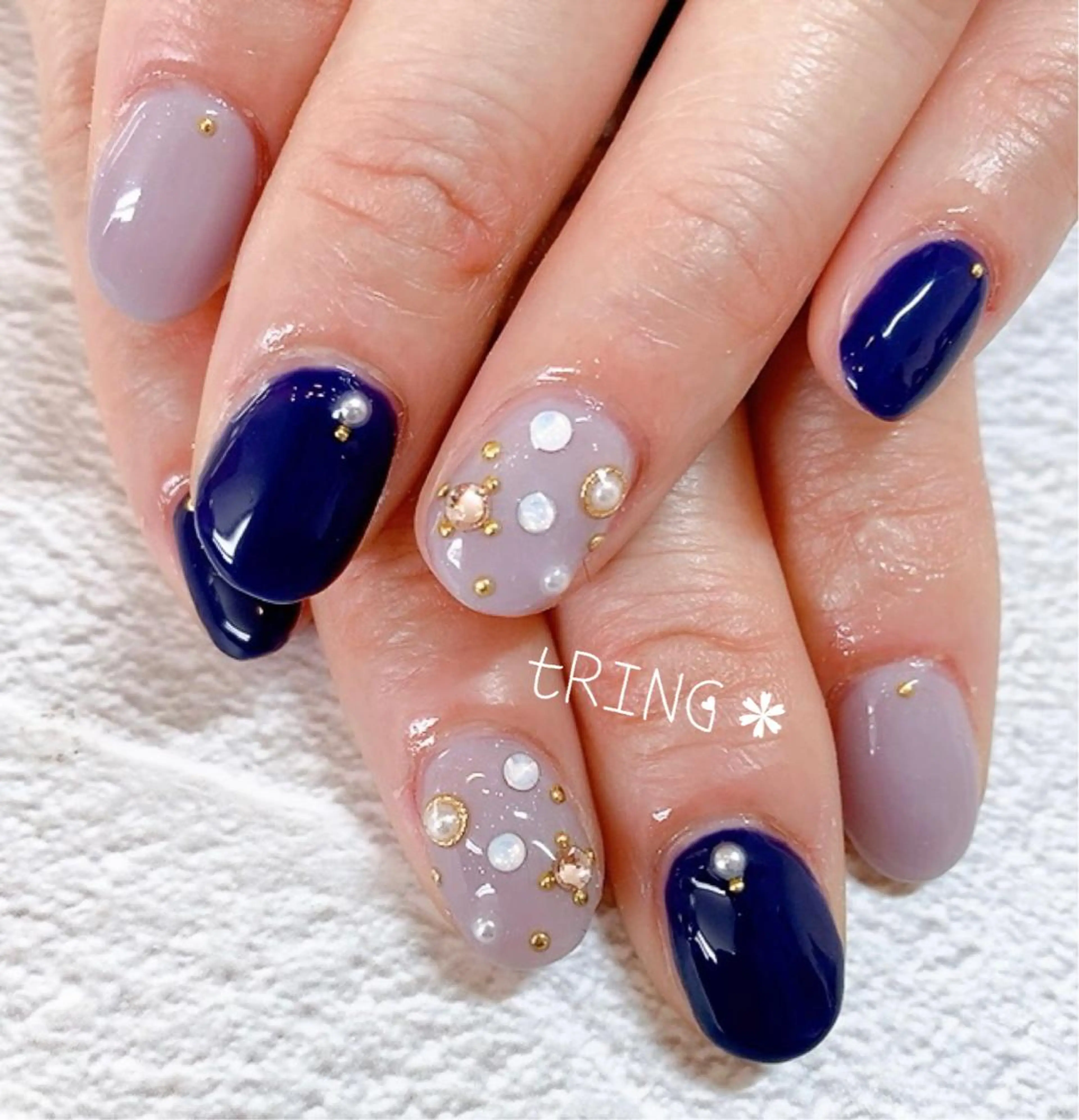 ネイル ハンドネイル tRING＊ しいの木台のネイルデザイン