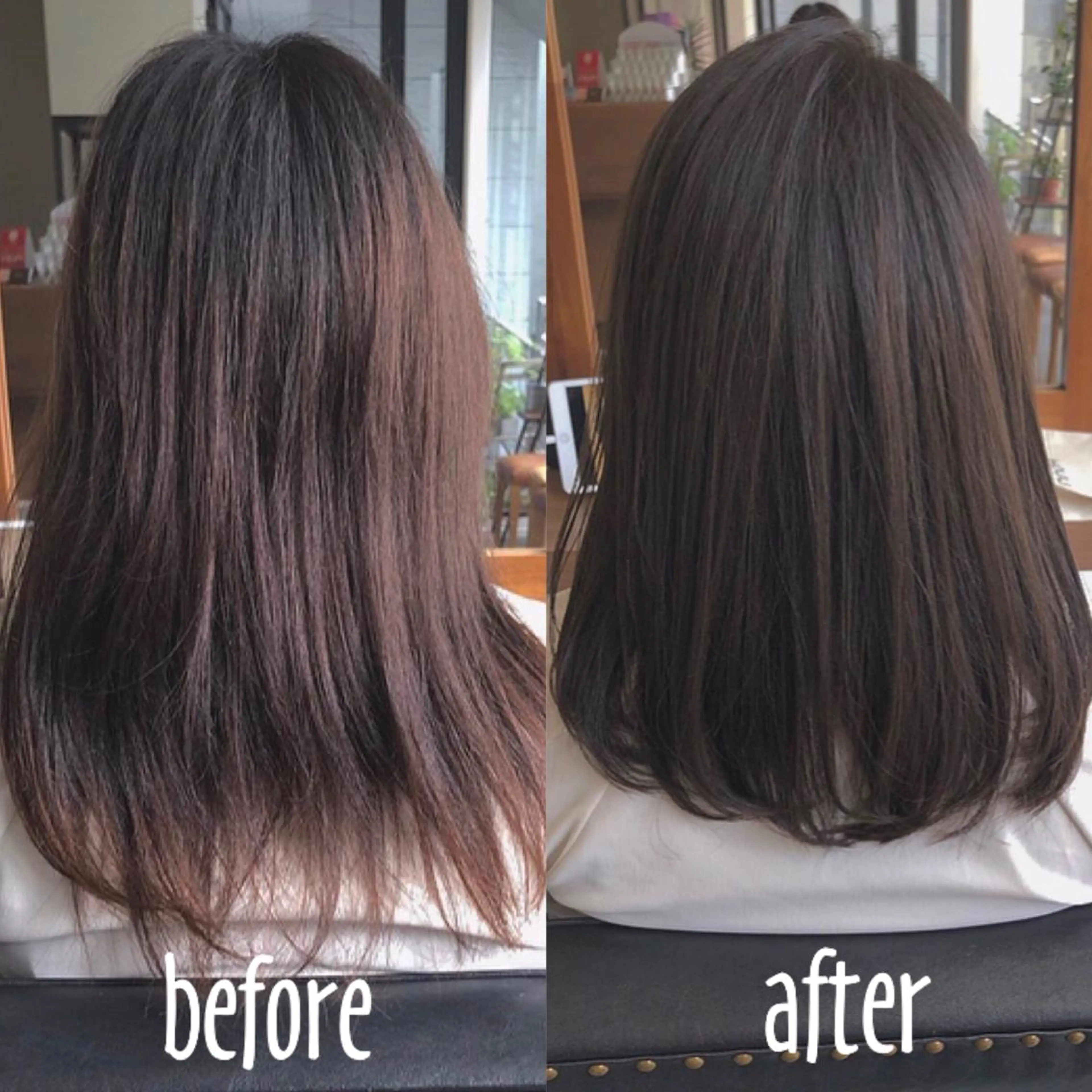 セミロング カラー パーマ 💫期間限定価格💫 似合わせカット🧚のヘアスタイル