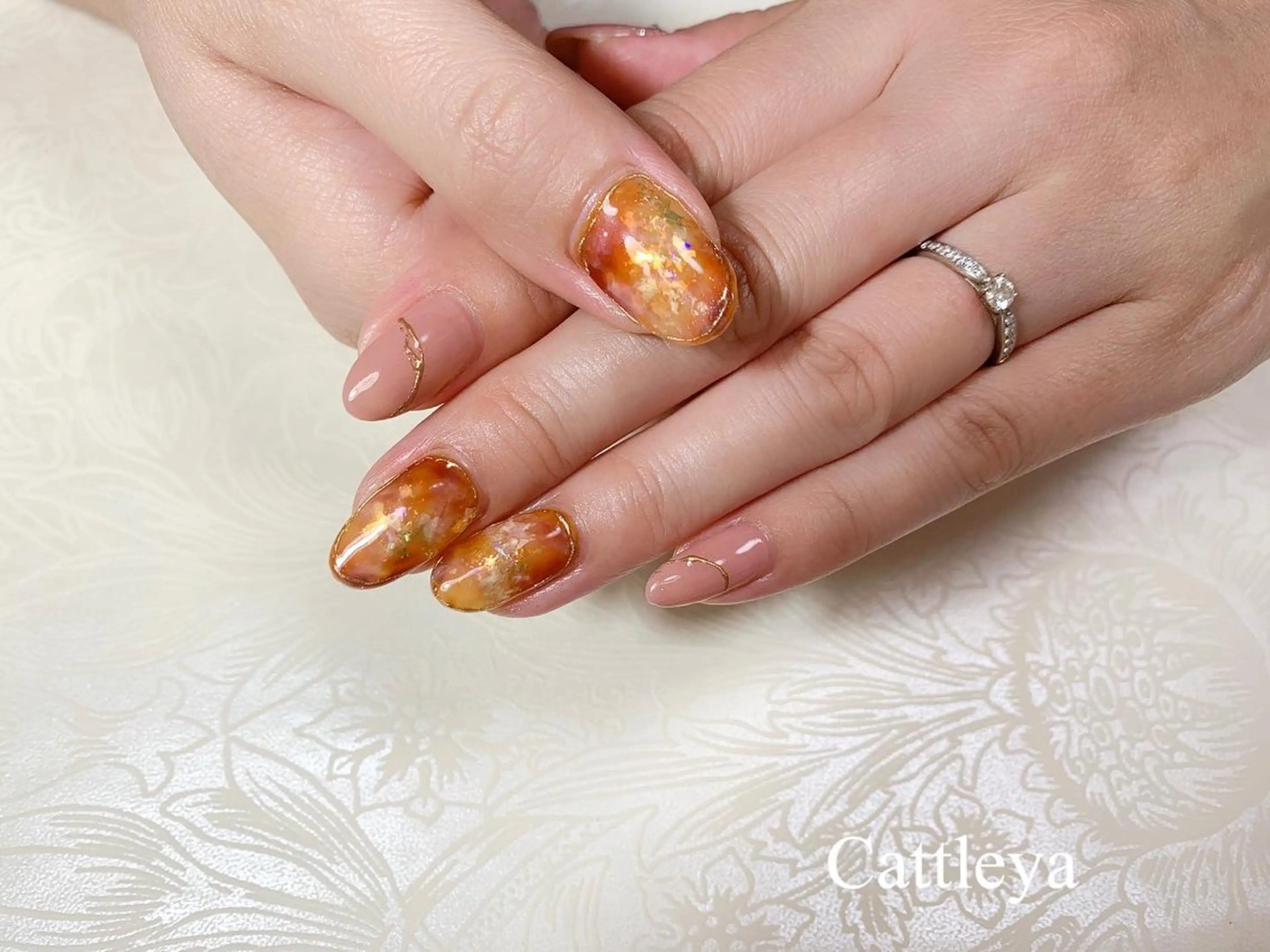 ネイル アートネイル Cattleya カトレアのネイルデザイン