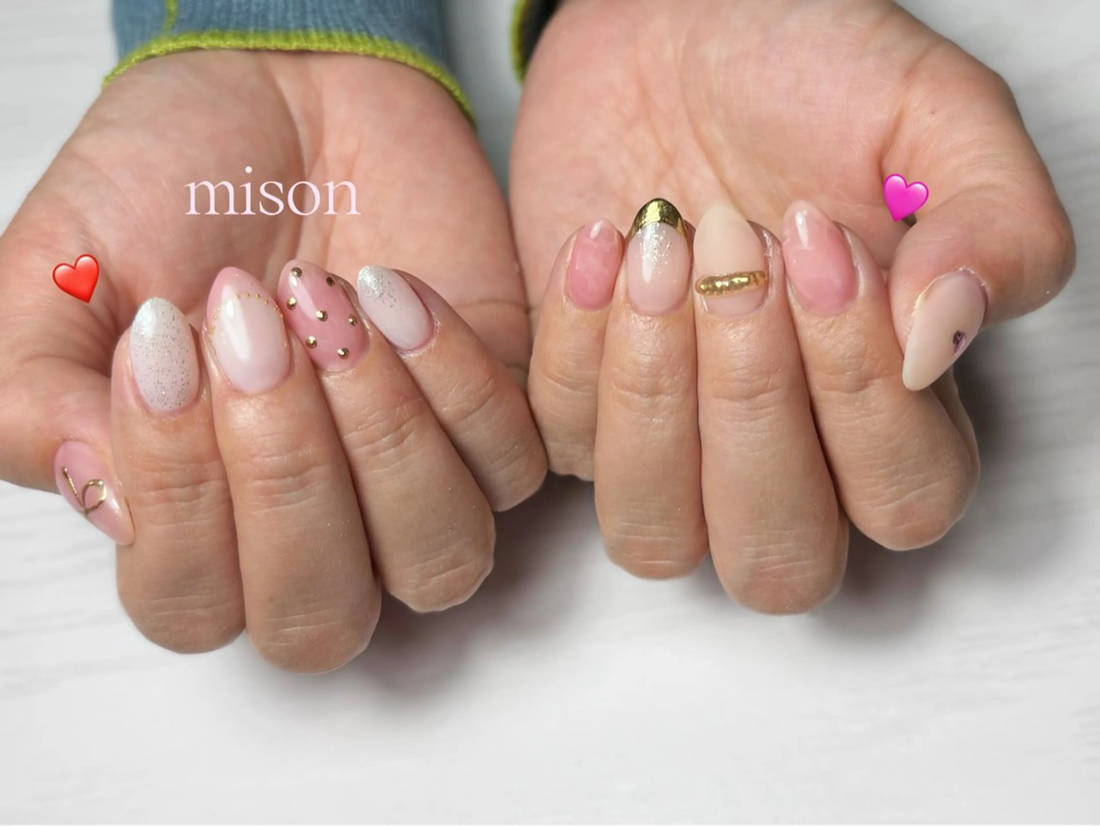 ネイル 持ち込み mison所属・mison 安形友花のネイルデザイン