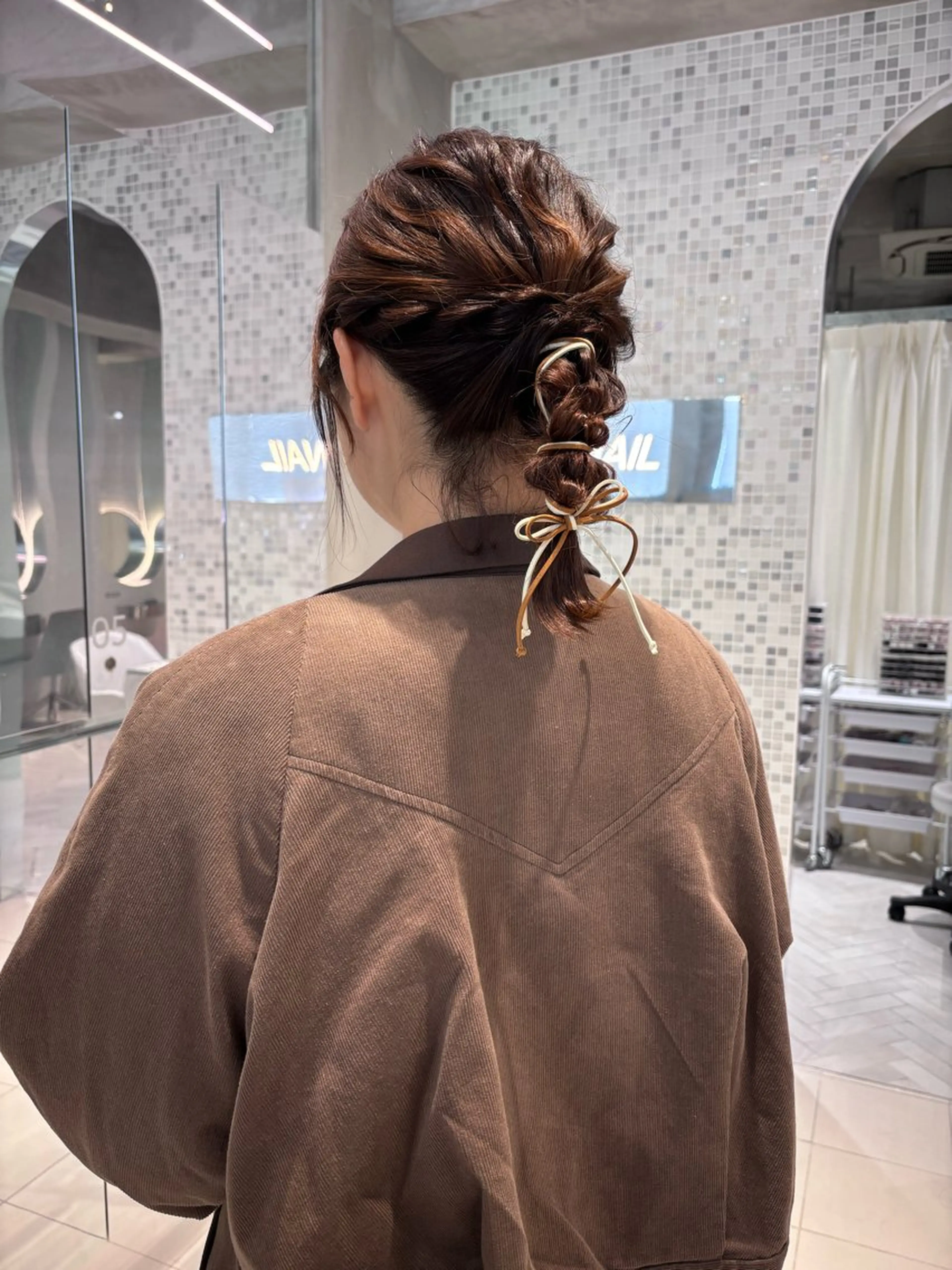 ヘアアレンジ 結婚式・ブライダル ヘアセット 透明感カラー/set /hana🍀🪽‪のヘアスタイル