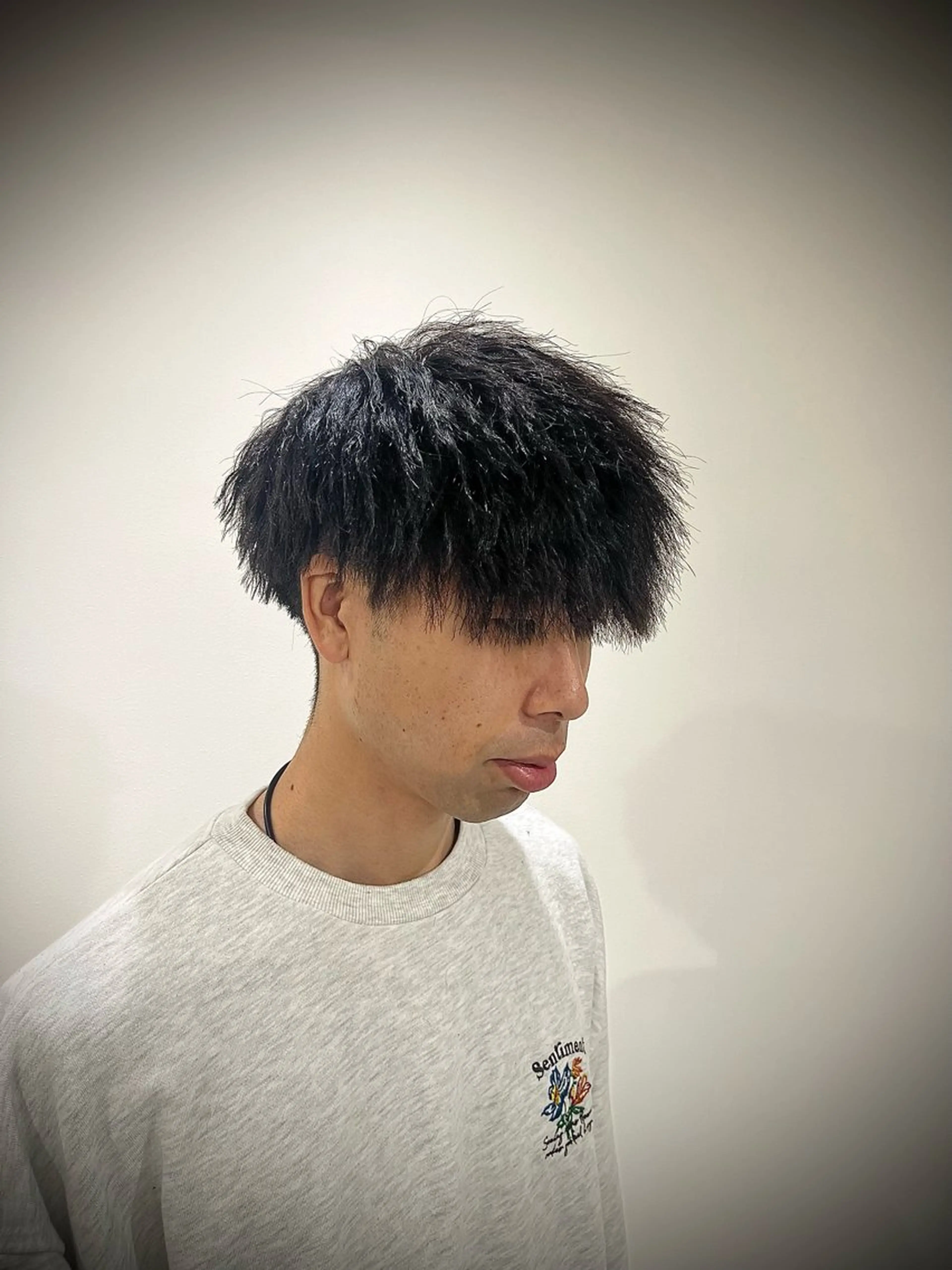 ショート パーマ メンズ マッシュ カット パーマ 【メンズ特化】金沢 /片町　髙木　功基のヘアスタイル