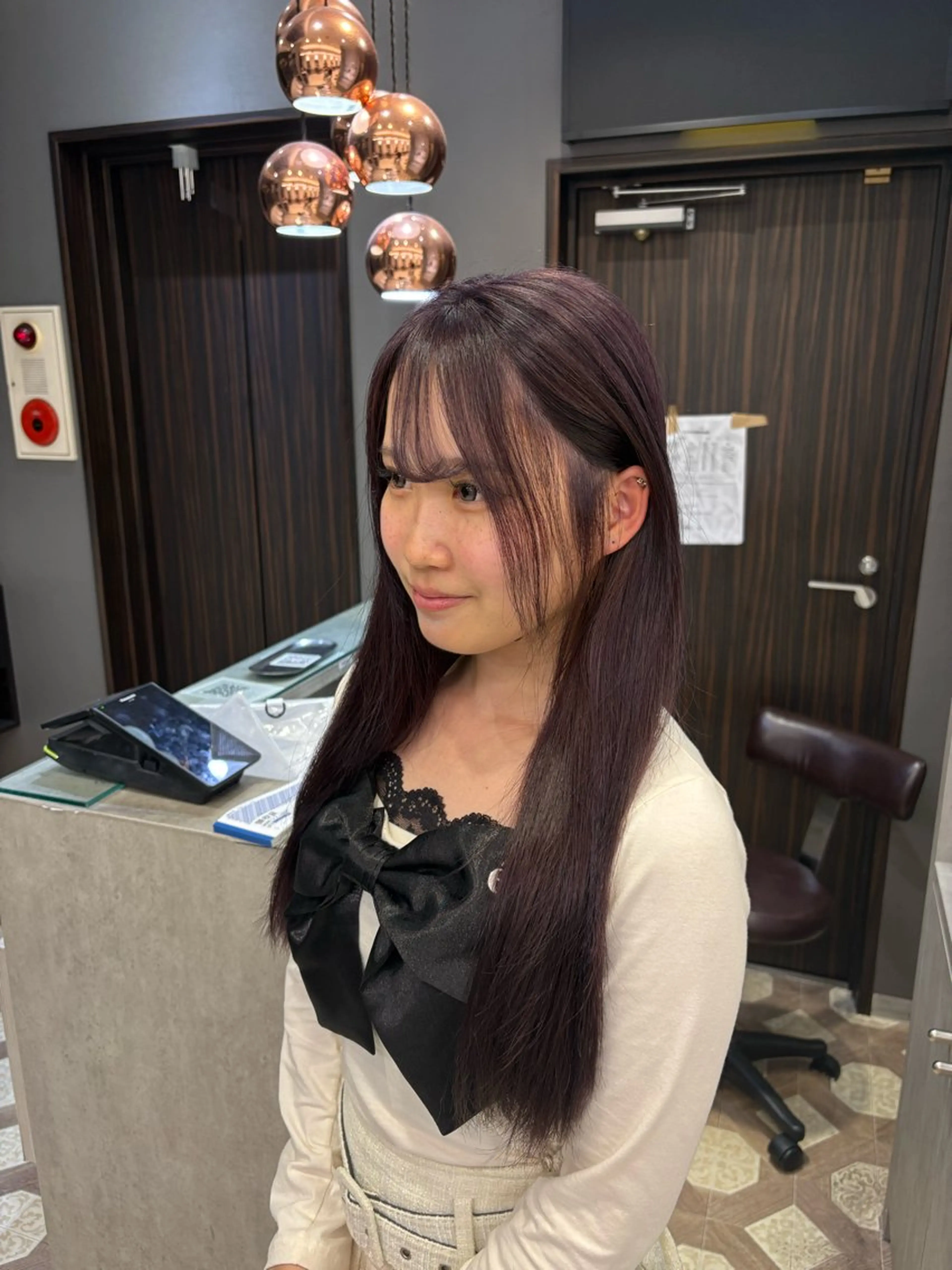 ロング カラー ミルクティー/ピンク /ブロンド 咲良のヘアスタイル