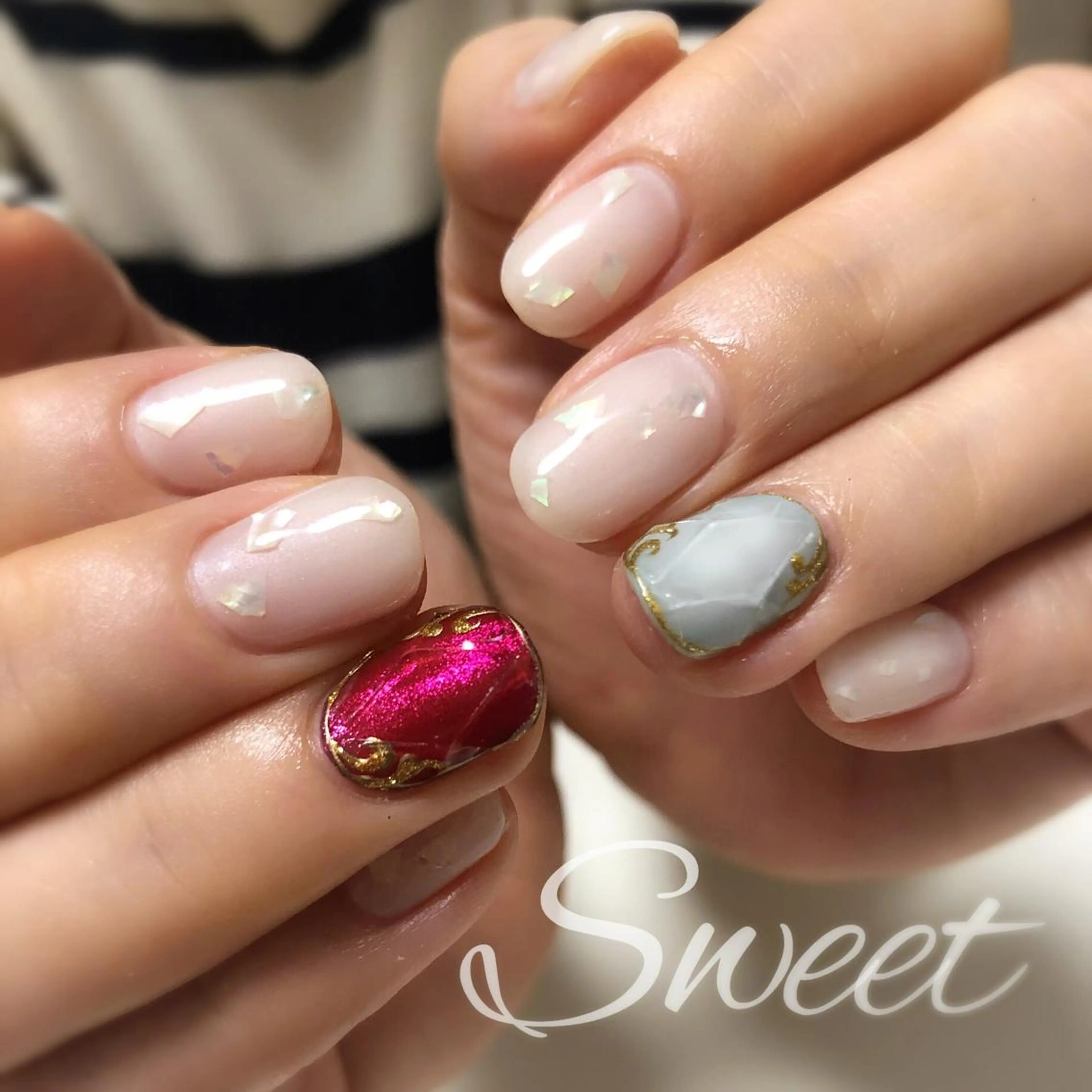 ネイル sweet 仲野陽子のネイルデザイン