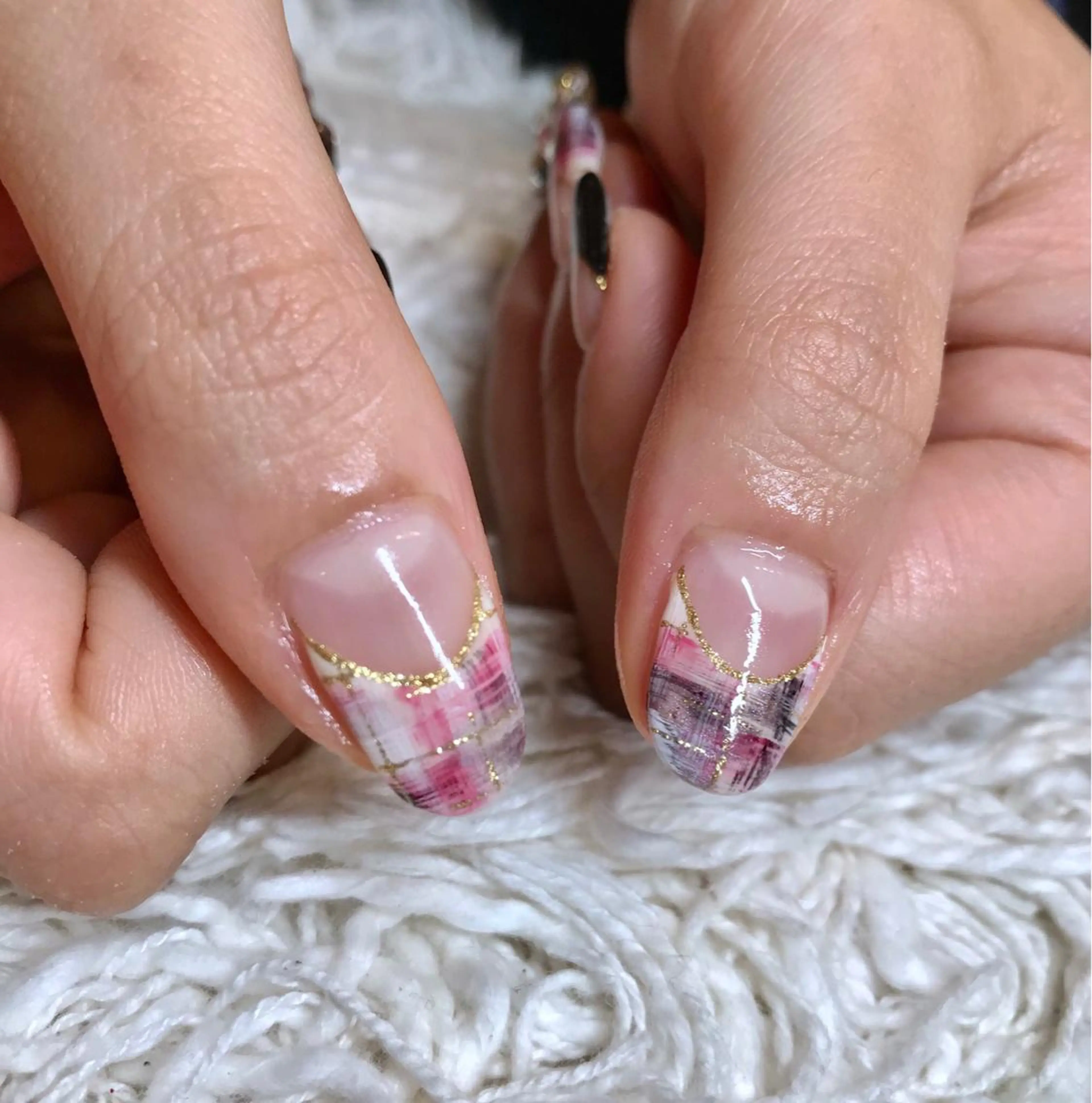 ミディアム カラー パーマ ヘアアレンジ ネイル マツエク・マツパ ハンドネイル ハンドケア nail&eye Aoのマツエク・マツパデザイン