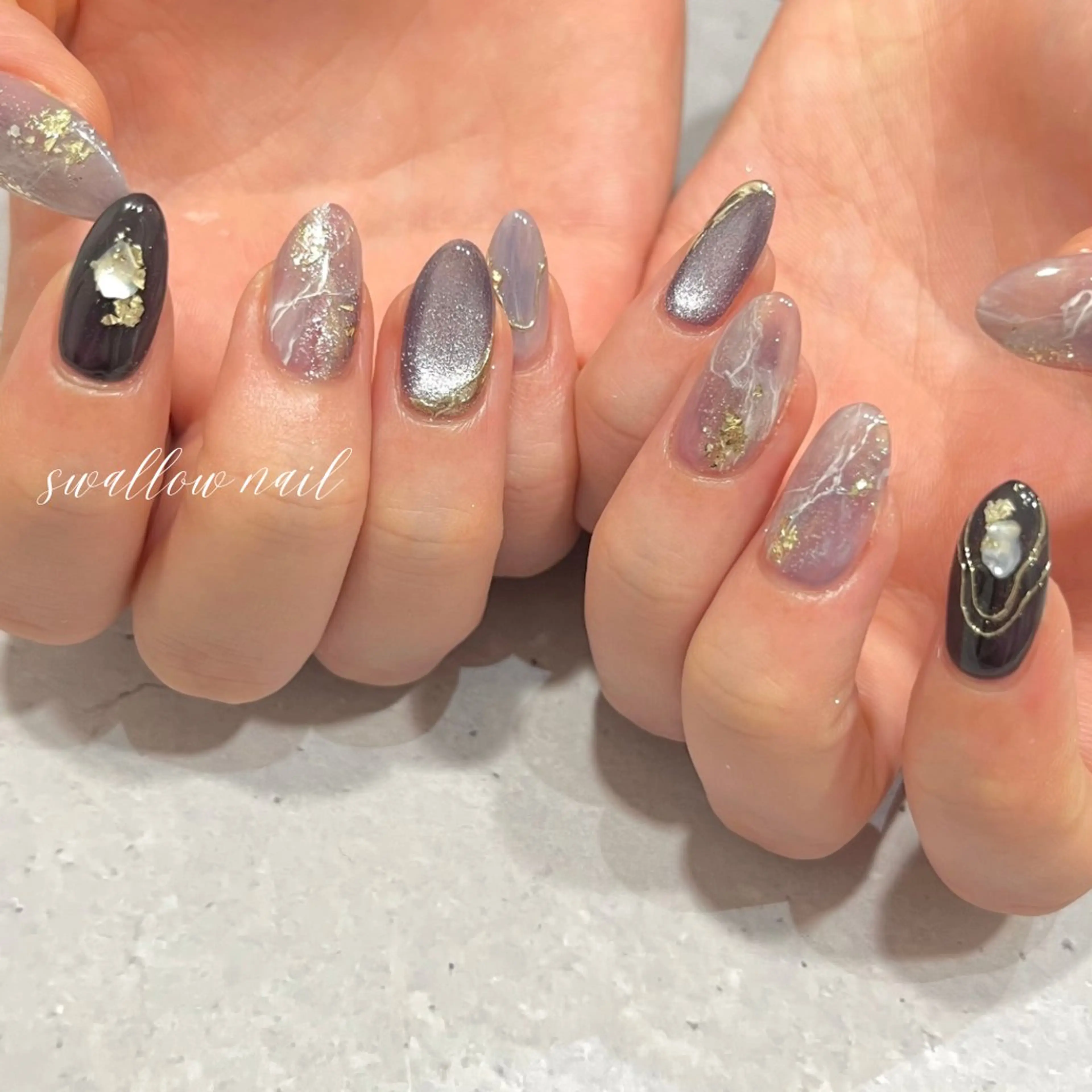 ネイル ハンドネイル swallow nail所属・スワローネイル misatoのネイルデザイン