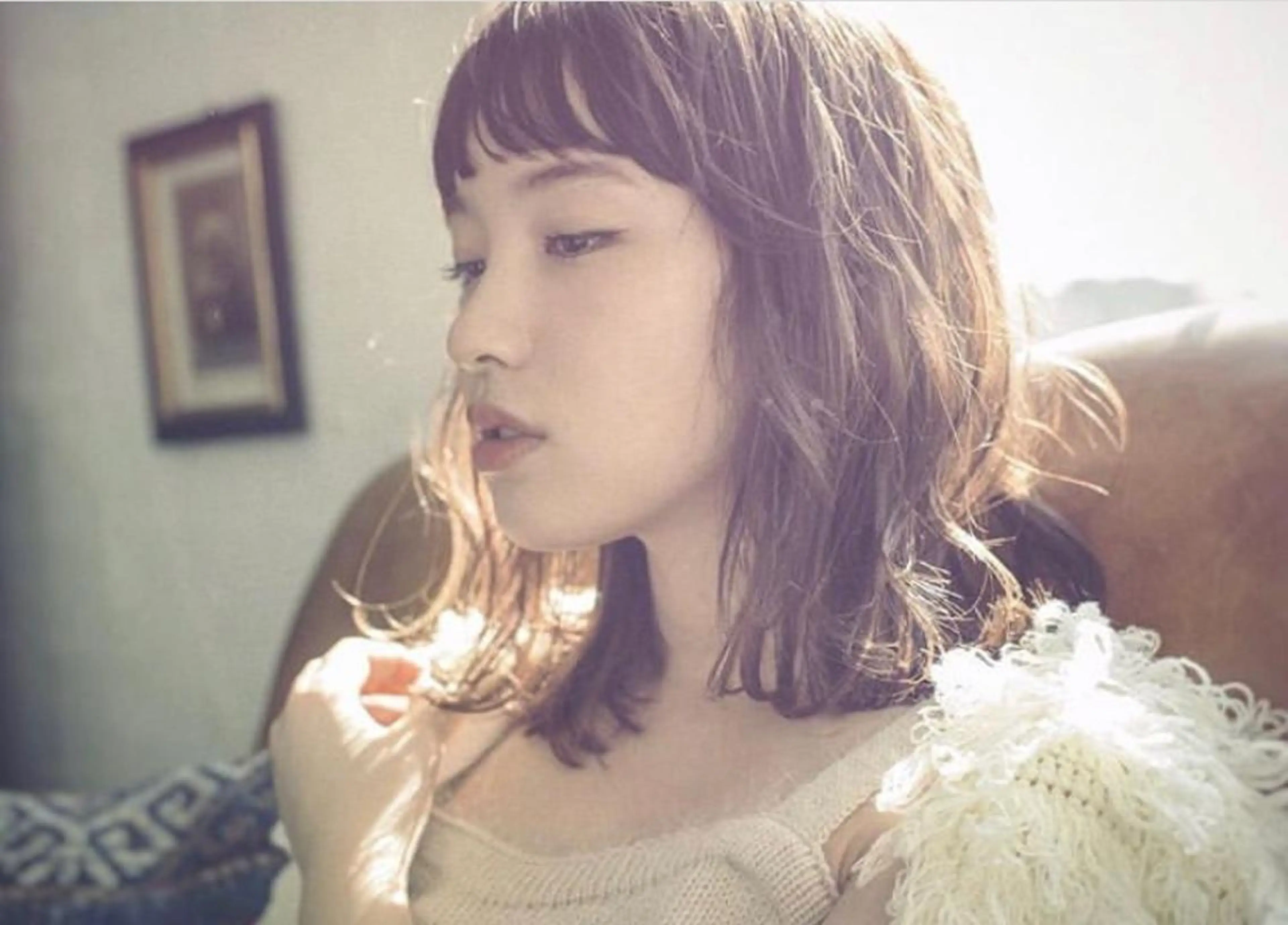 セミロング Tierra 原宿所属・関 日葉里のヘアスタイル