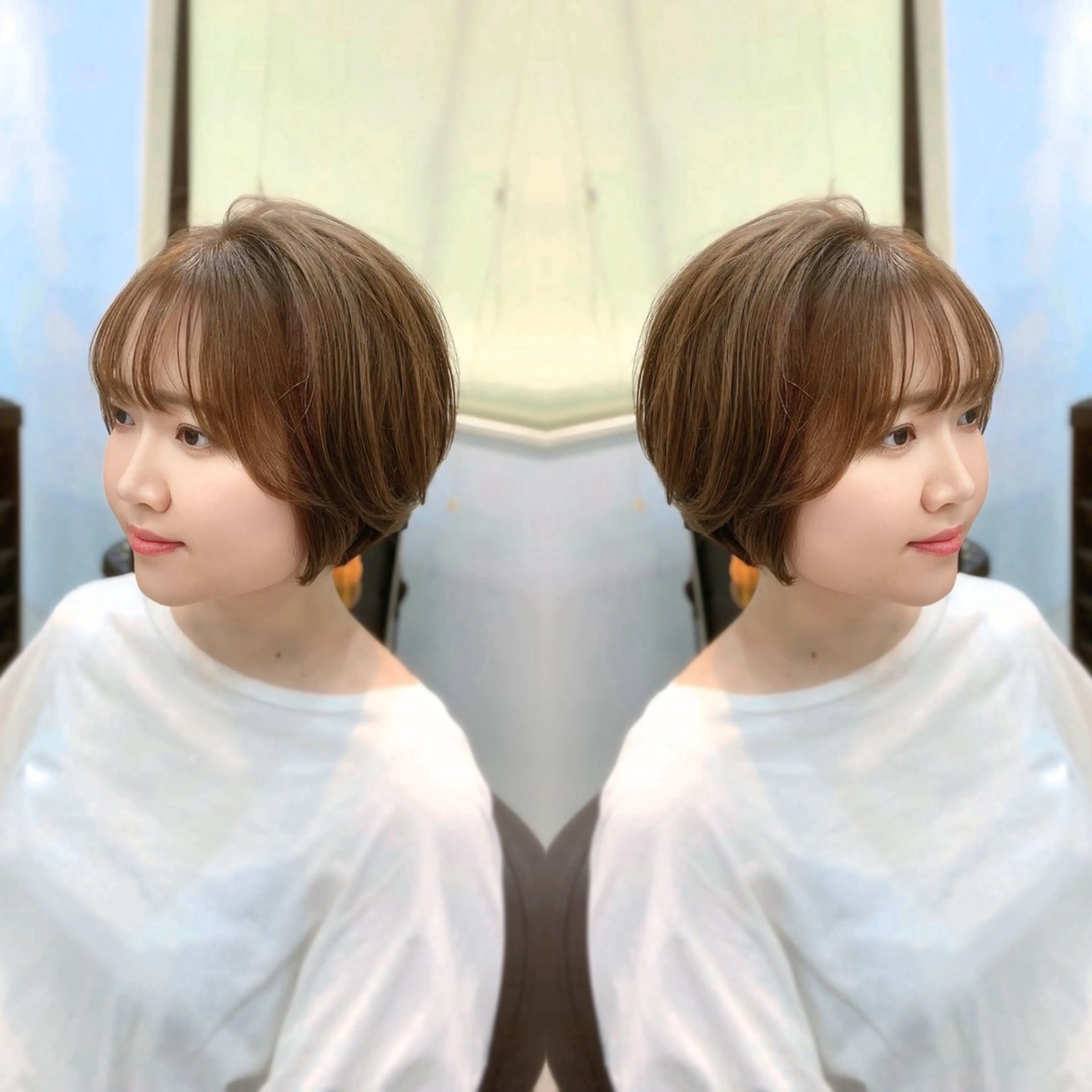 ショート カラー カット ヘアカラー トリートメント 前田 健太のヘアスタイル