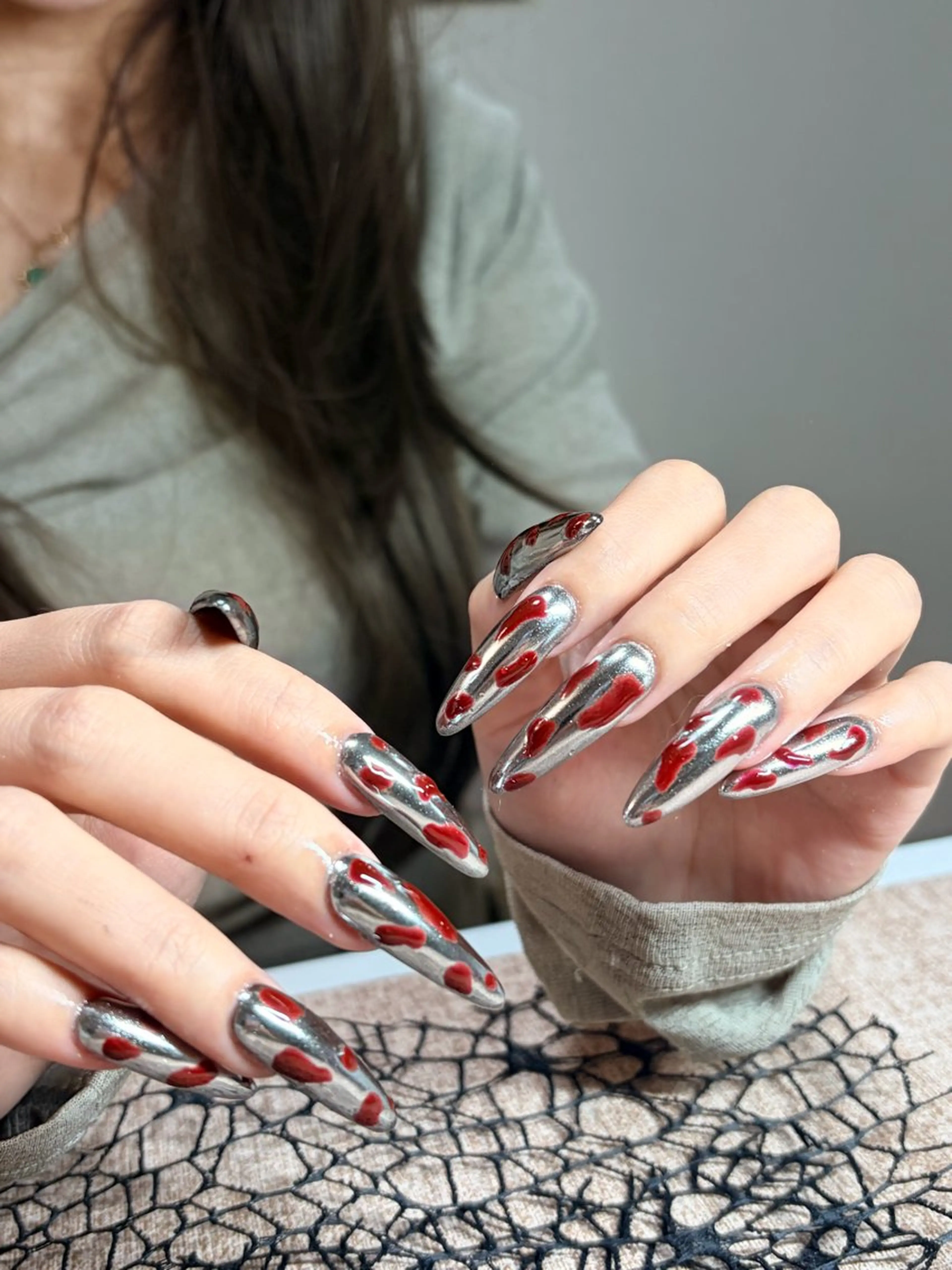 ネイル ハロウィン ハンドネイル Cleopatra  Nail Salon所属・Cleopatra ♡ルナのネイルデザイン