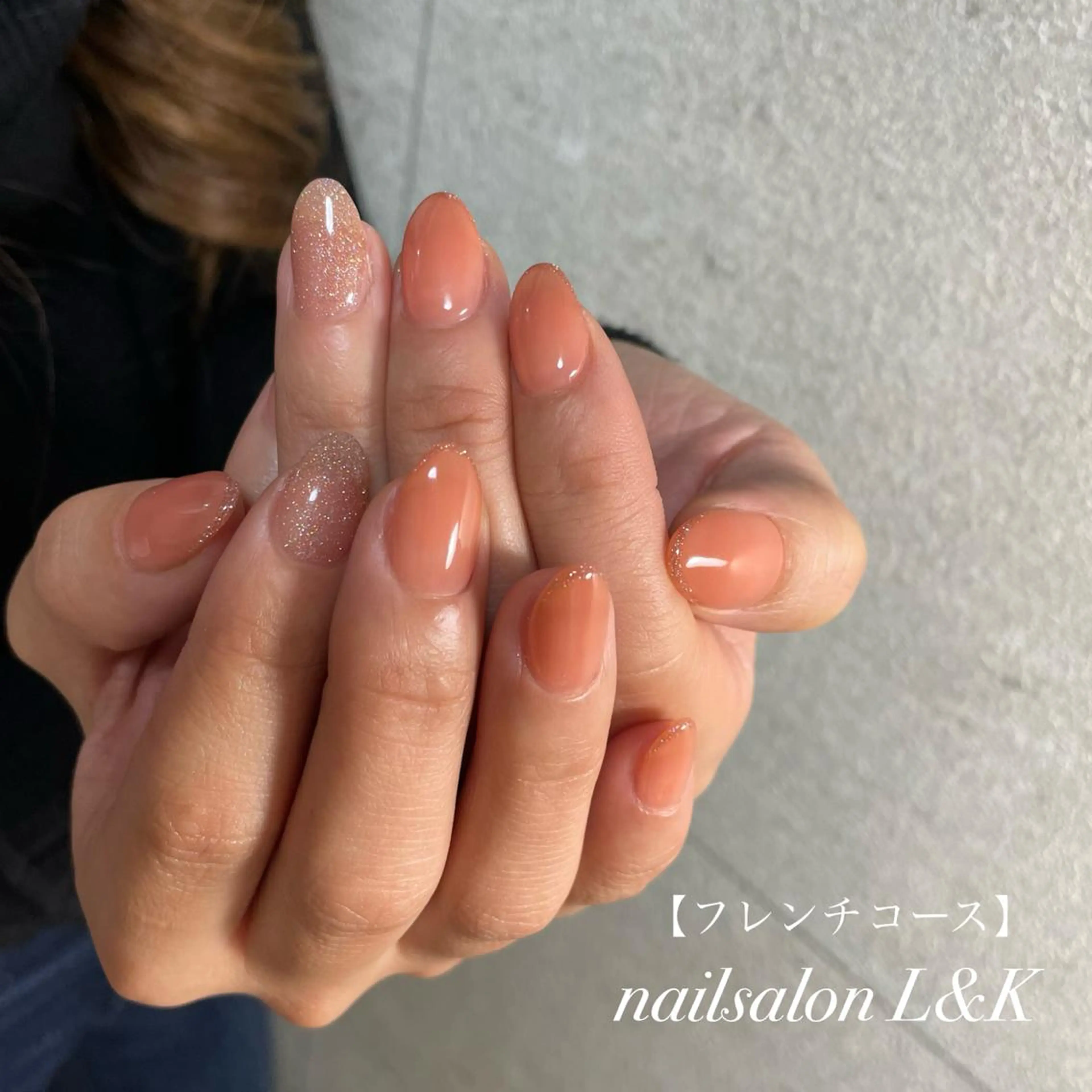 ネイル ワンカラーネイル ハンドネイル nailsalon L&Kのネイルデザイン
