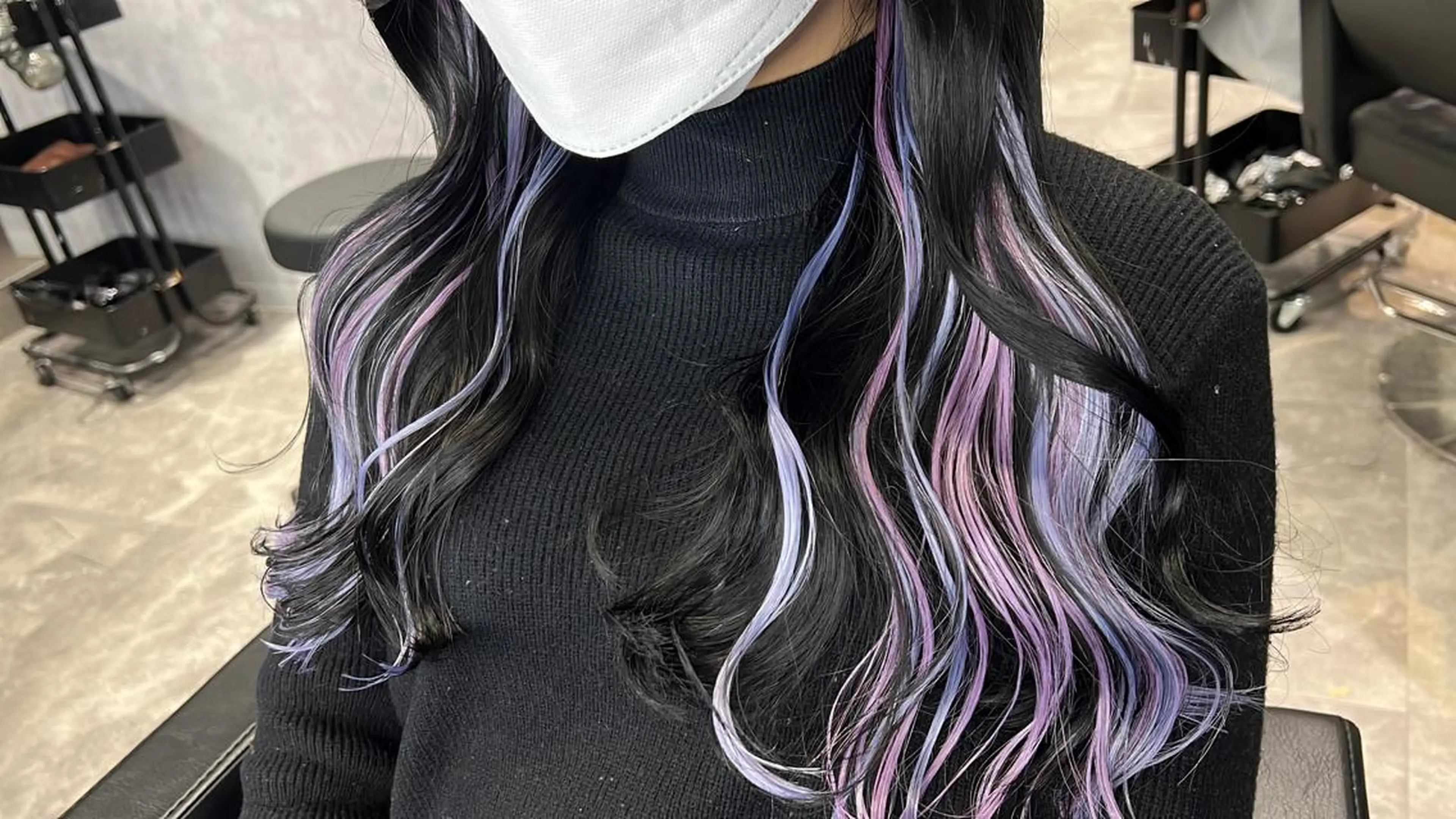 カラー mimiiy梅田 中崎町ハイトーンのヘアスタイル