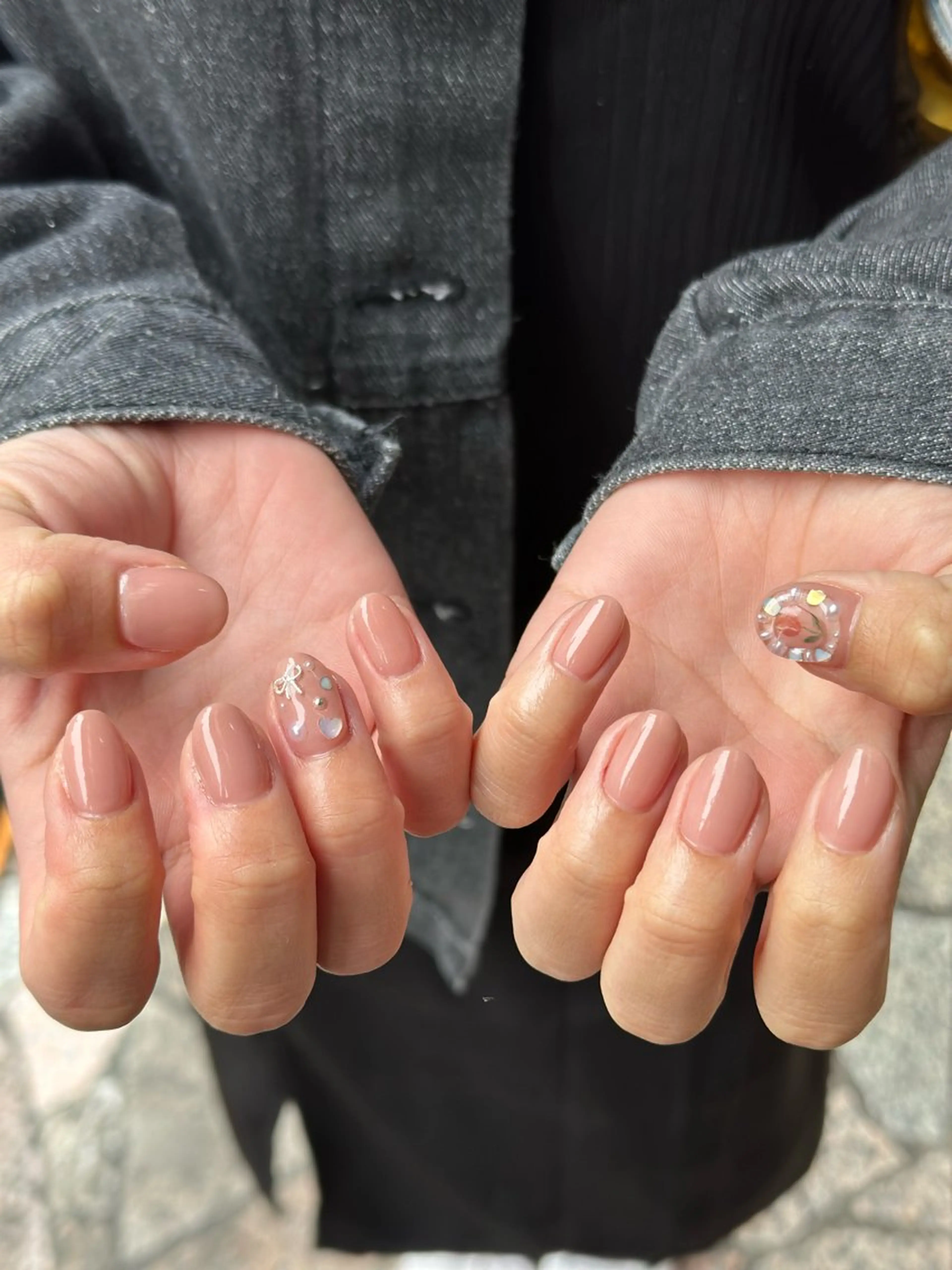 ネイル クリアネイル ハンドネイル 松永 稚奈のネイルデザイン