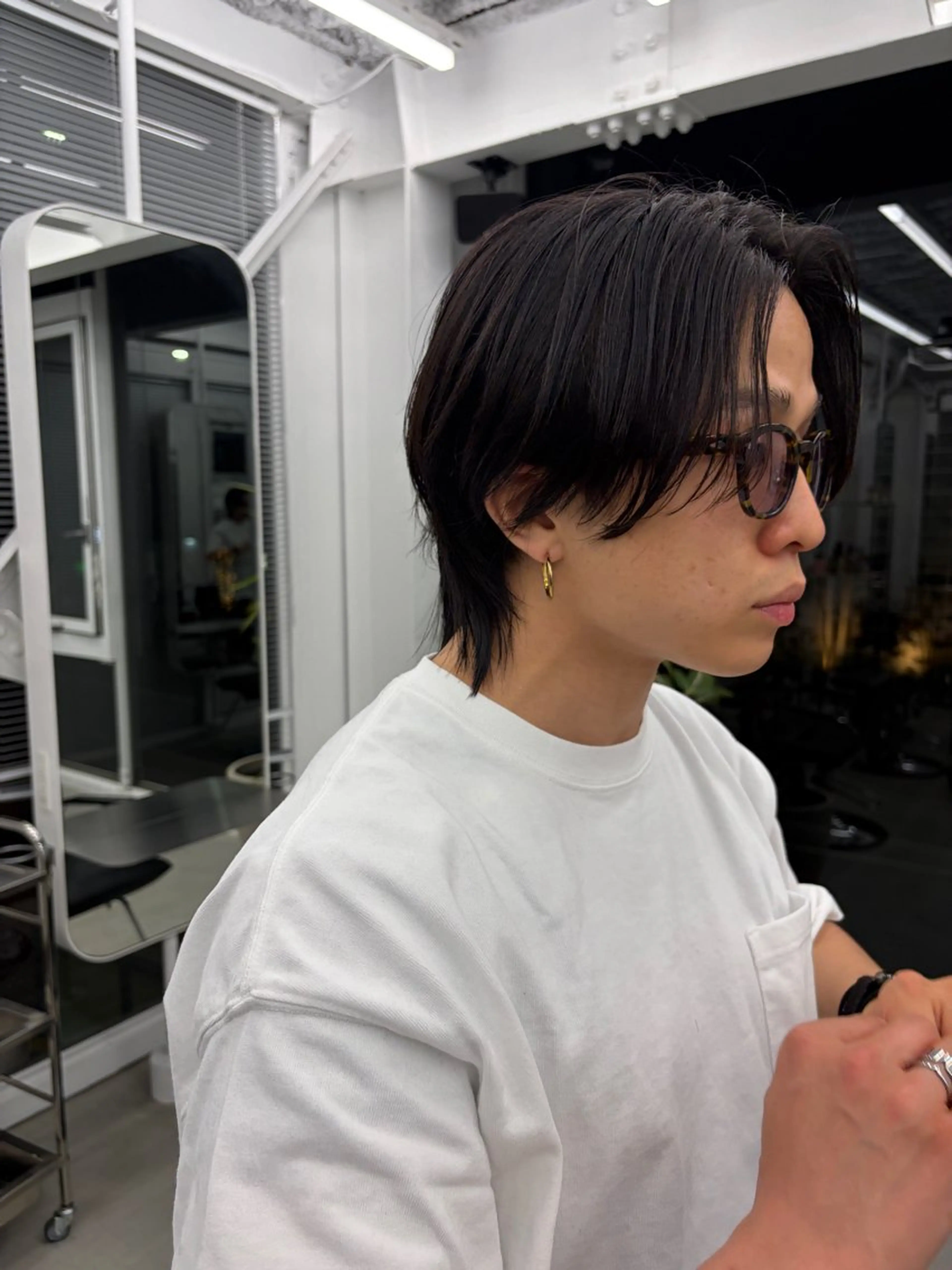 メンズ センターパート カット カズキ/天神/ボブ /レイヤー/メンズのヘアスタイル