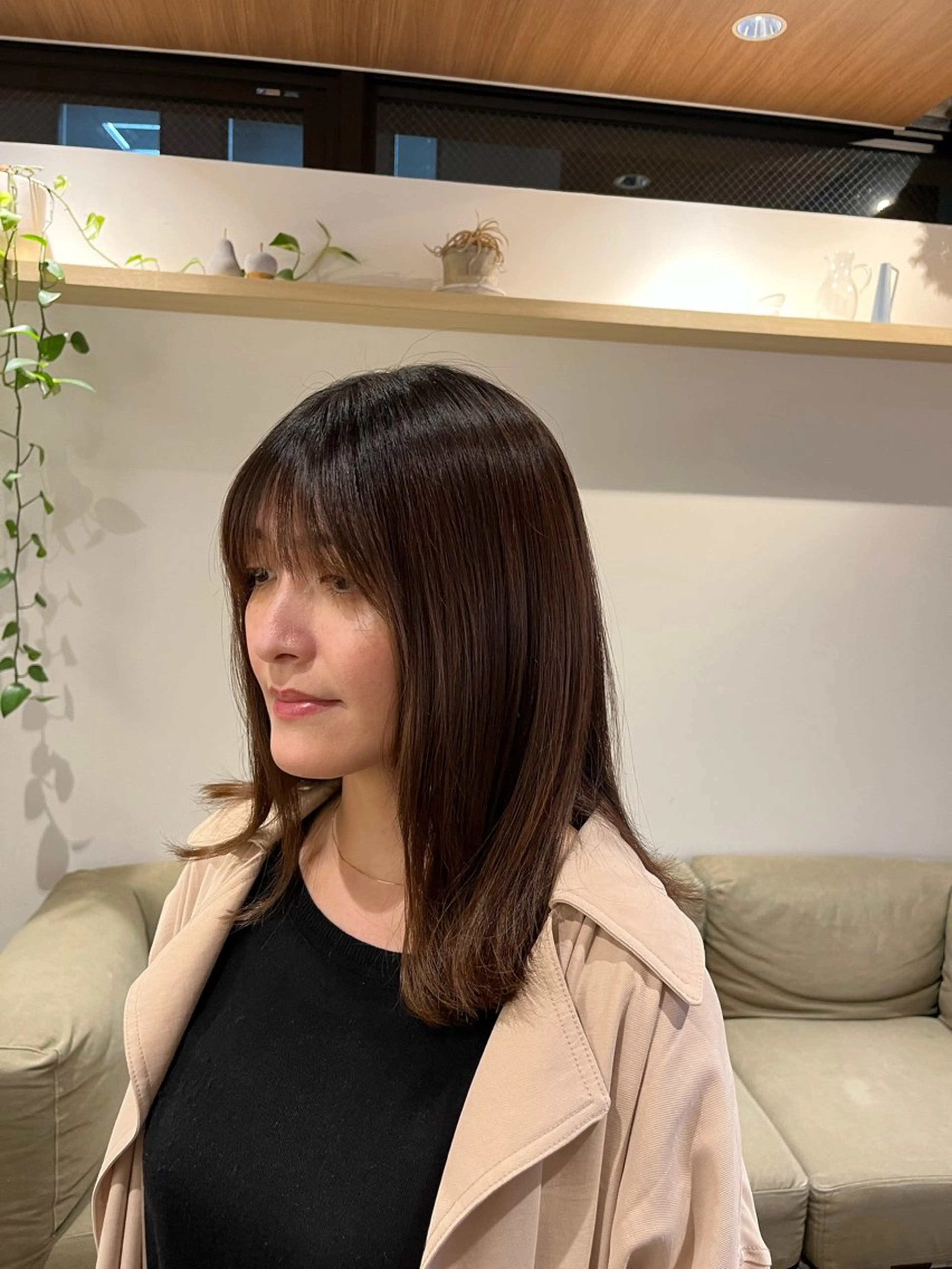 セミロング 髪質改善 HALO hair salon【ヘイロー】所属・暖色カラー🟥ショウ ✖️ウルフ&レイヤーのヘアスタイル