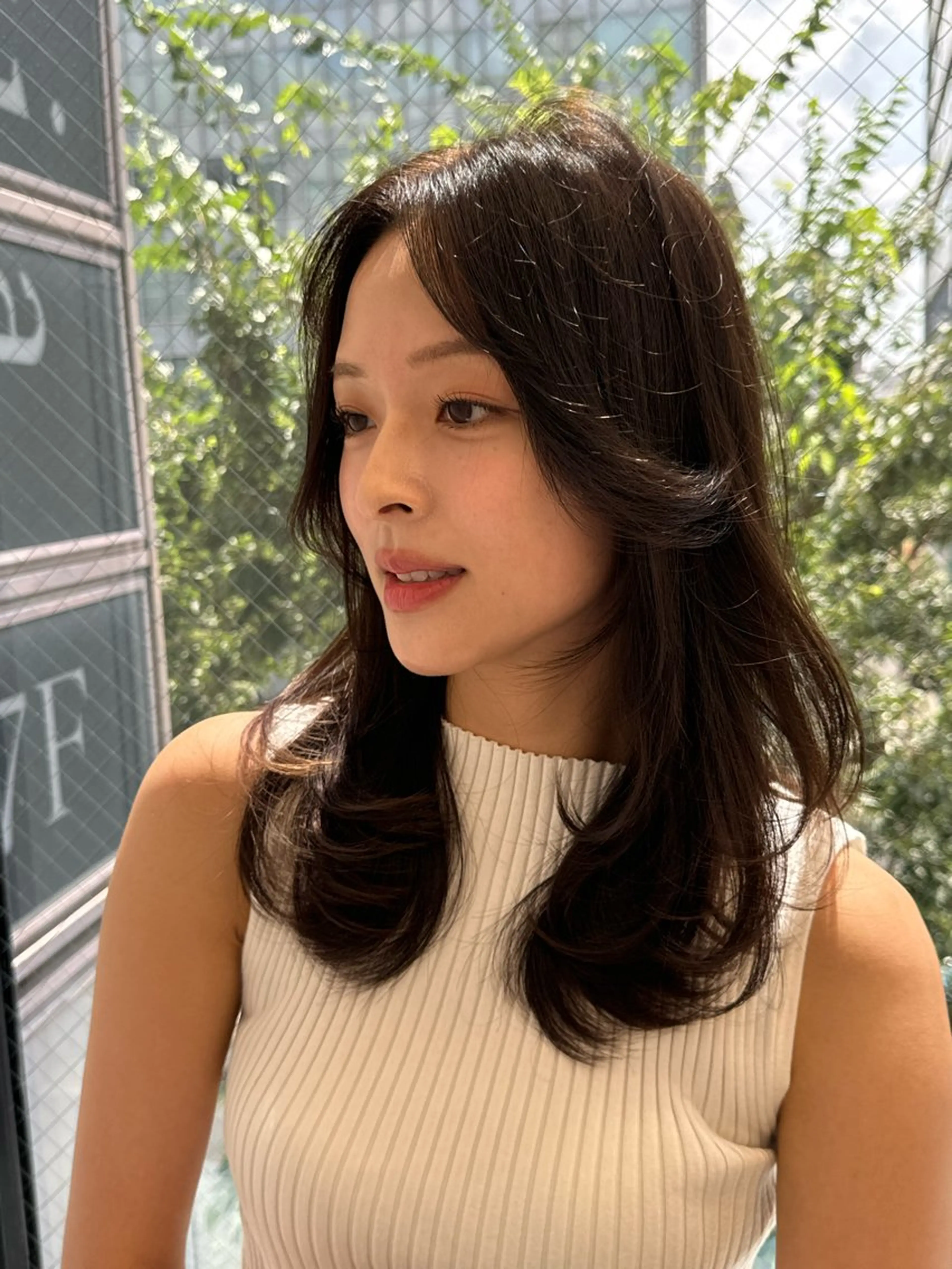 セミロング 映える顔まわり/前髪 特化 💗 ユキマのヘアスタイル