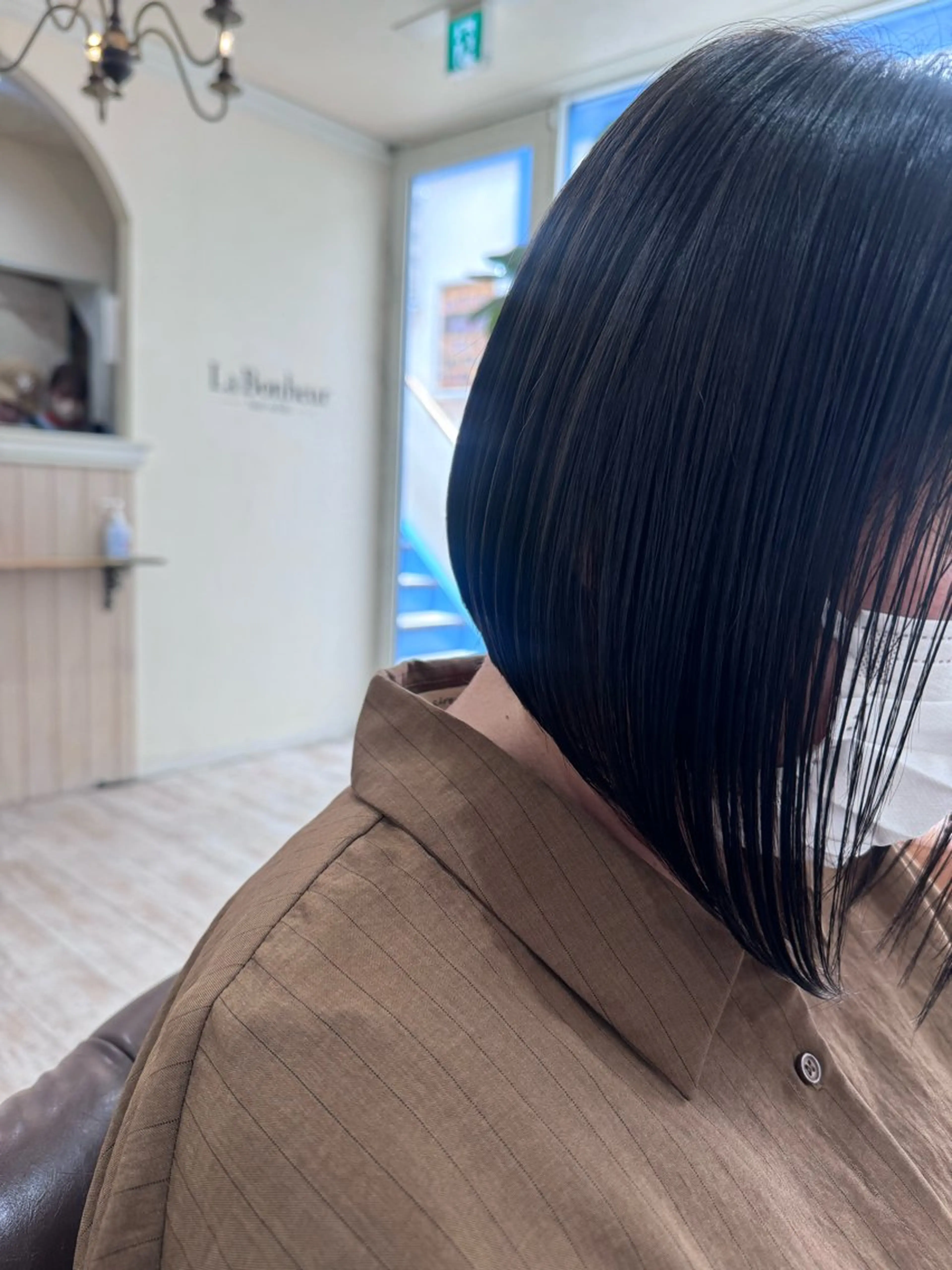 ショート カラー ヘアアレンジ 前下がりボブ ボブ 髪質改善 トリートメント カット ヘアカラー 縮毛矯正 トリートメント 新越谷noble店長 松本拓也▶◀*.のヘアスタイル