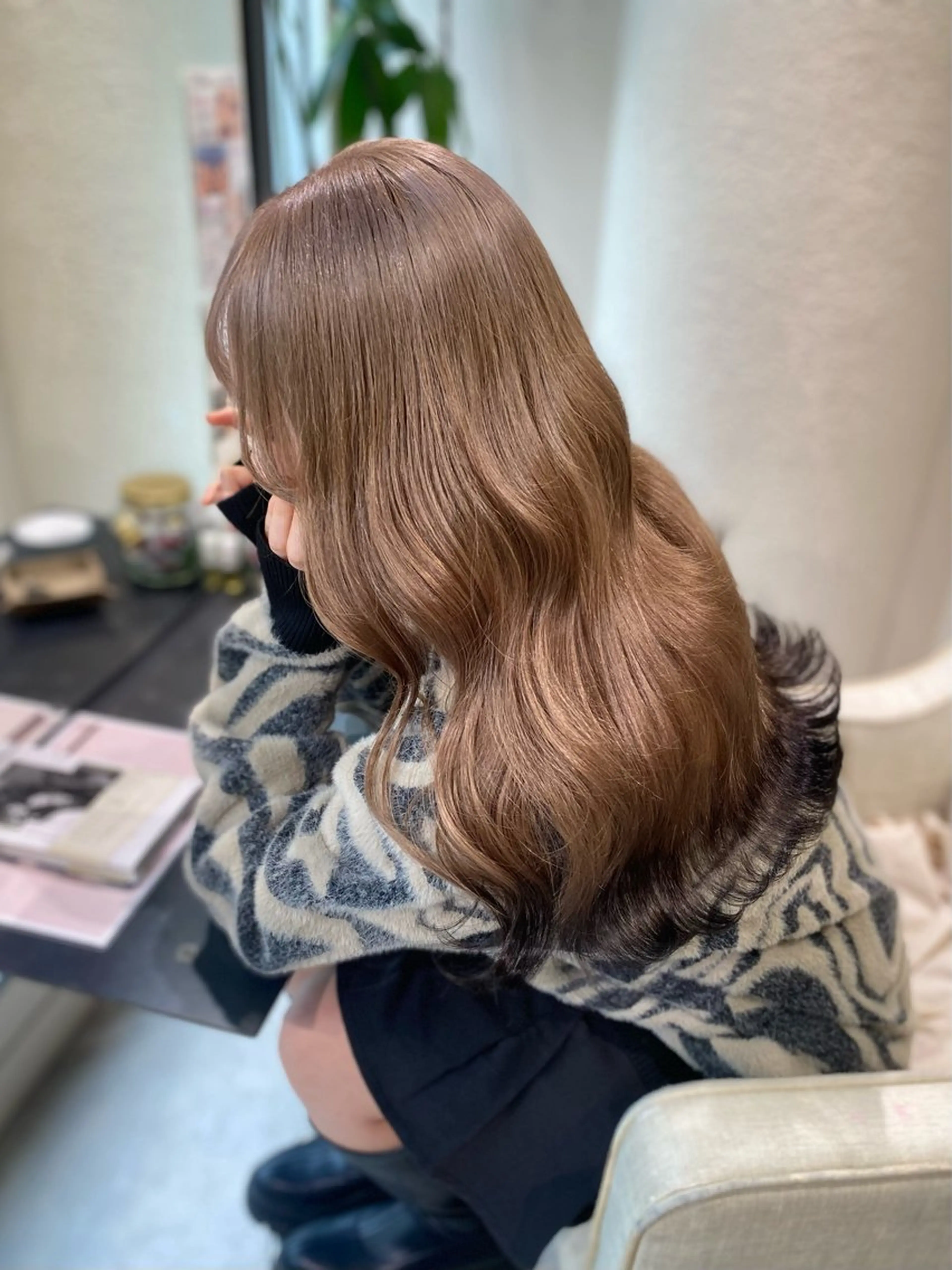 カラー ヘアカラー ハイトーン✨艶髪💘 💘 AYANO💘のヘアスタイル