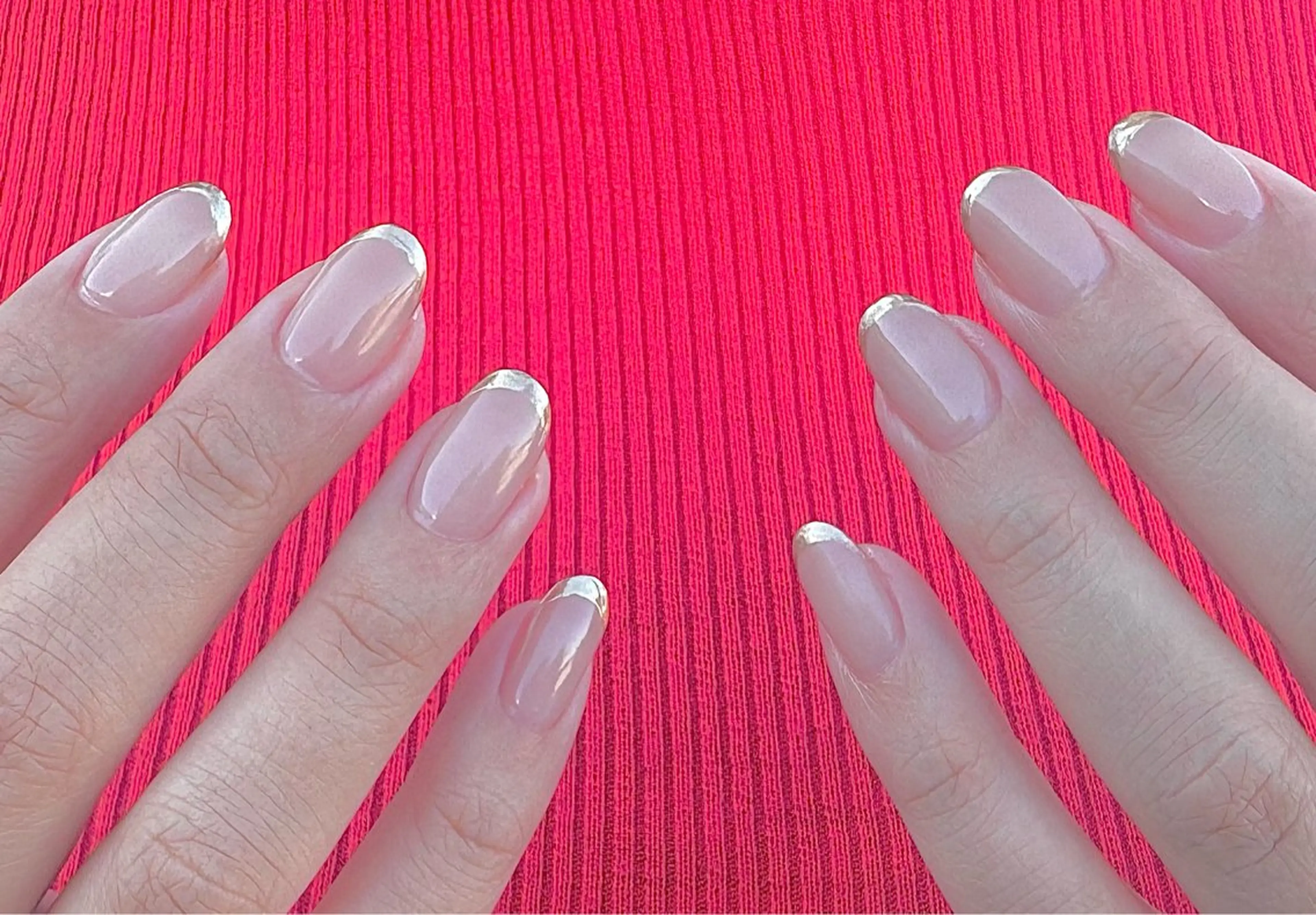 ネイル フレンチネイル ミラーネイル LinoTino nailのネイルデザイン