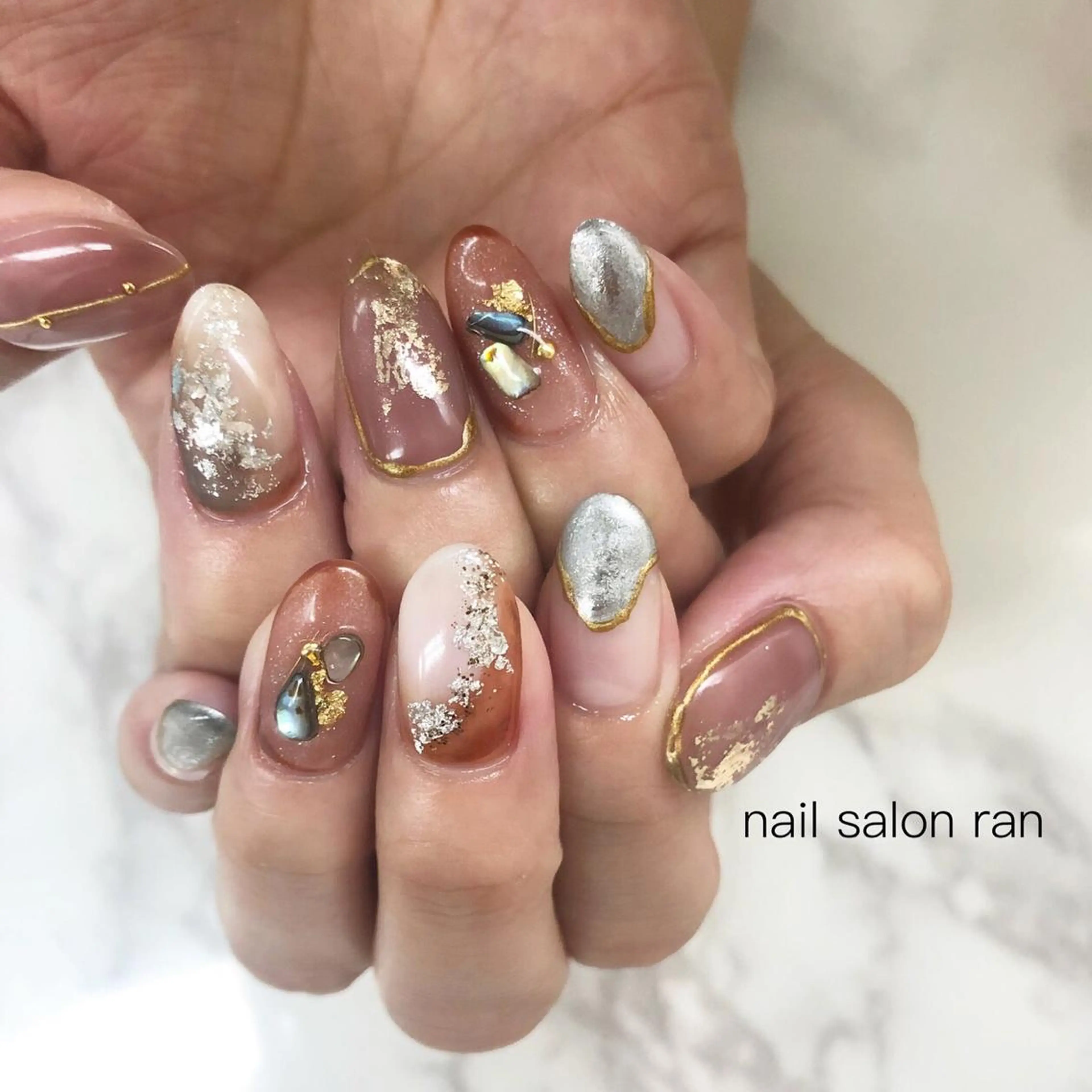 ネイル ジェルネイル nailsalon ranのネイルデザイン