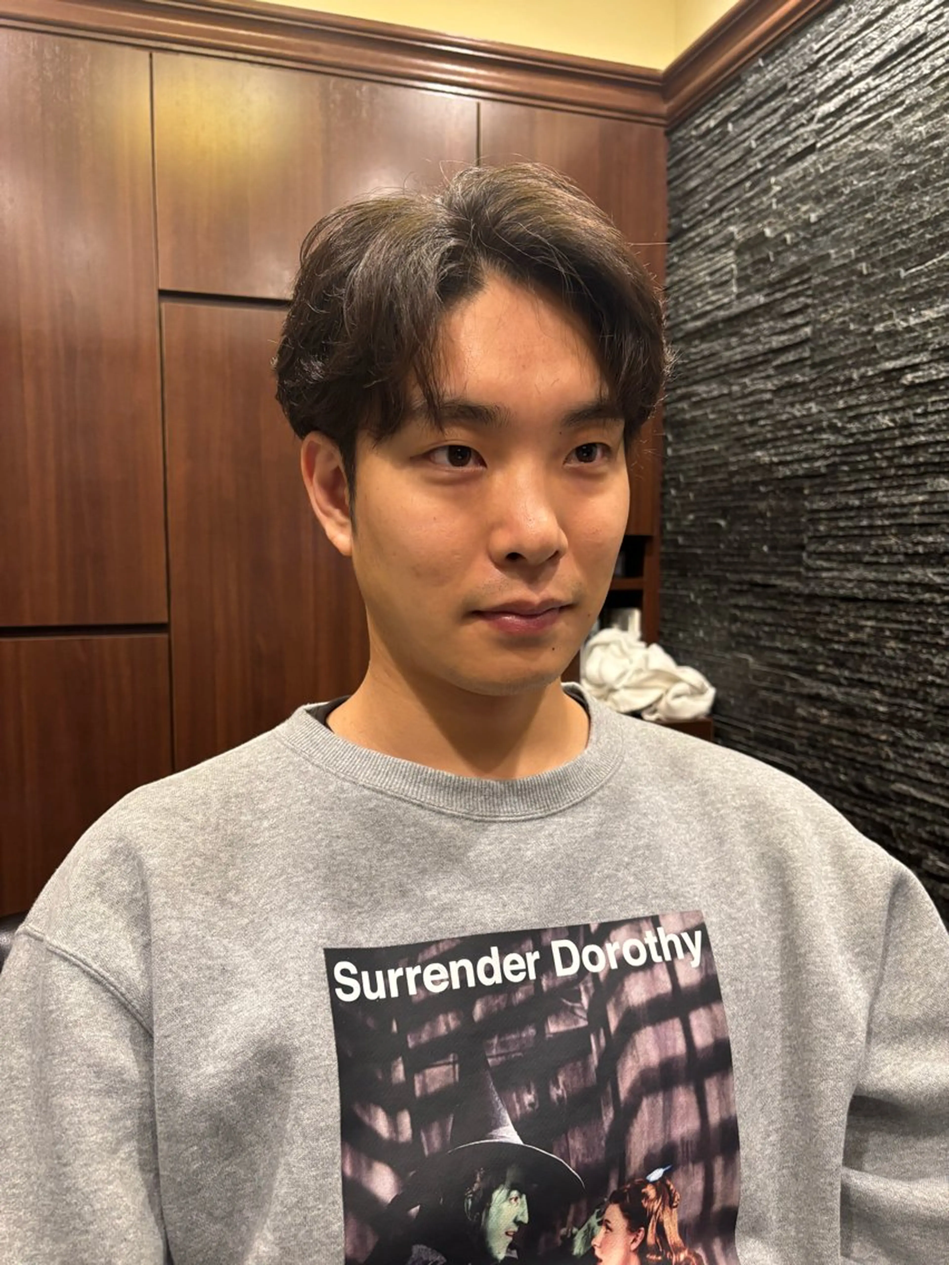 ミディアム 小松 美雄のヘアスタイル