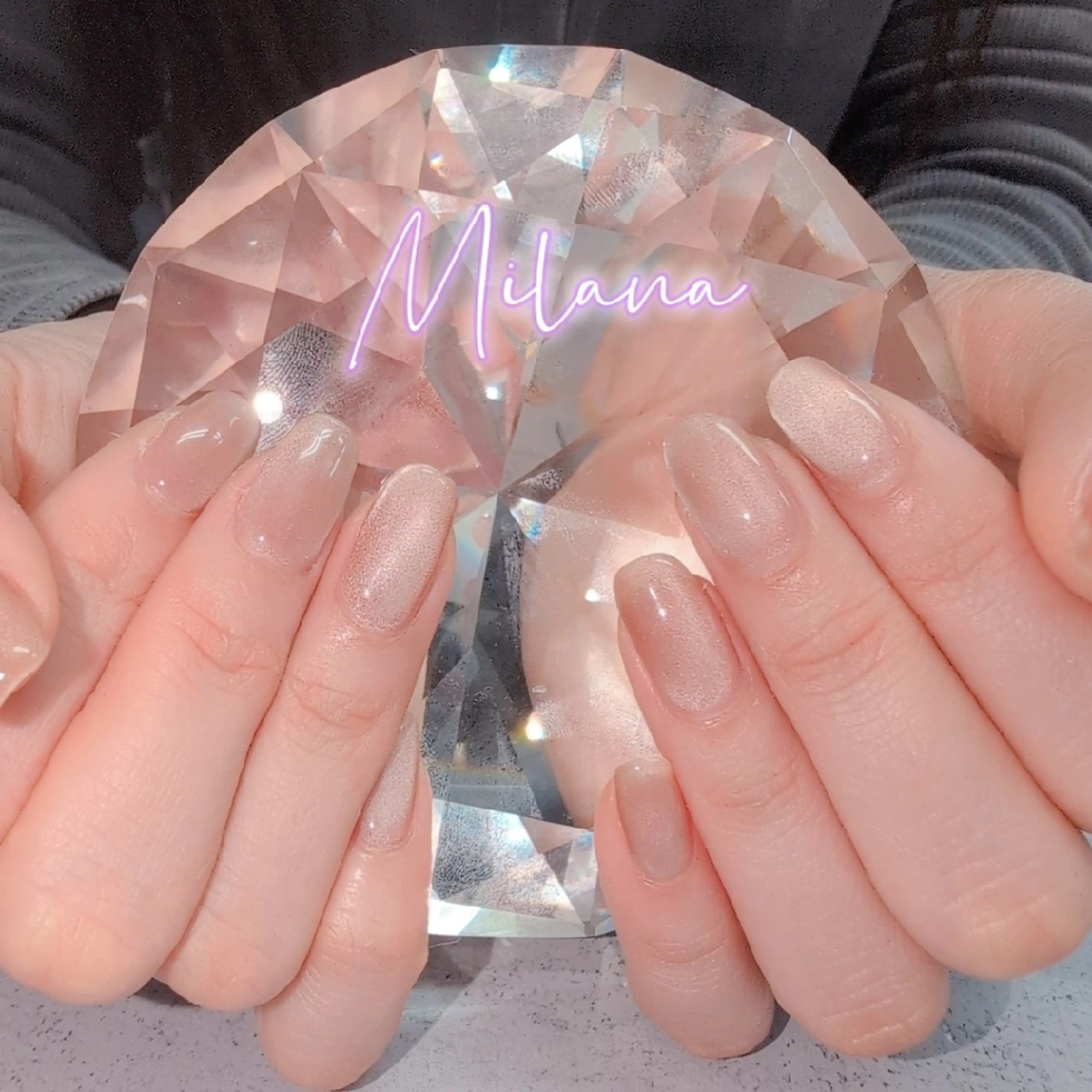 ネイル マグネットネイル ワンカラーネイル ハンドネイル Milana 川瀬のネイルデザイン