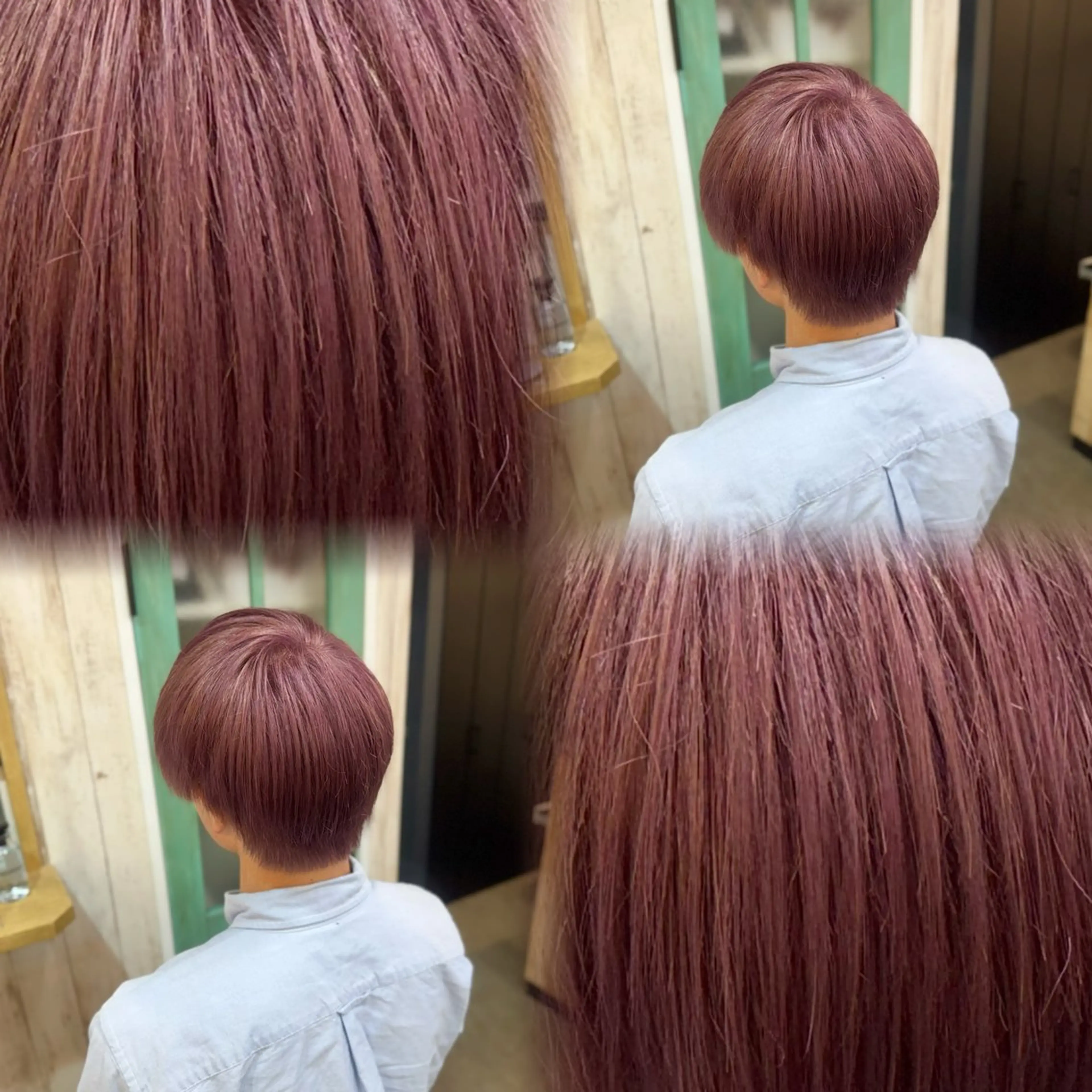 ショート カラー ヘアカラー トリートメント 髙橋 李里亜のヘアスタイル