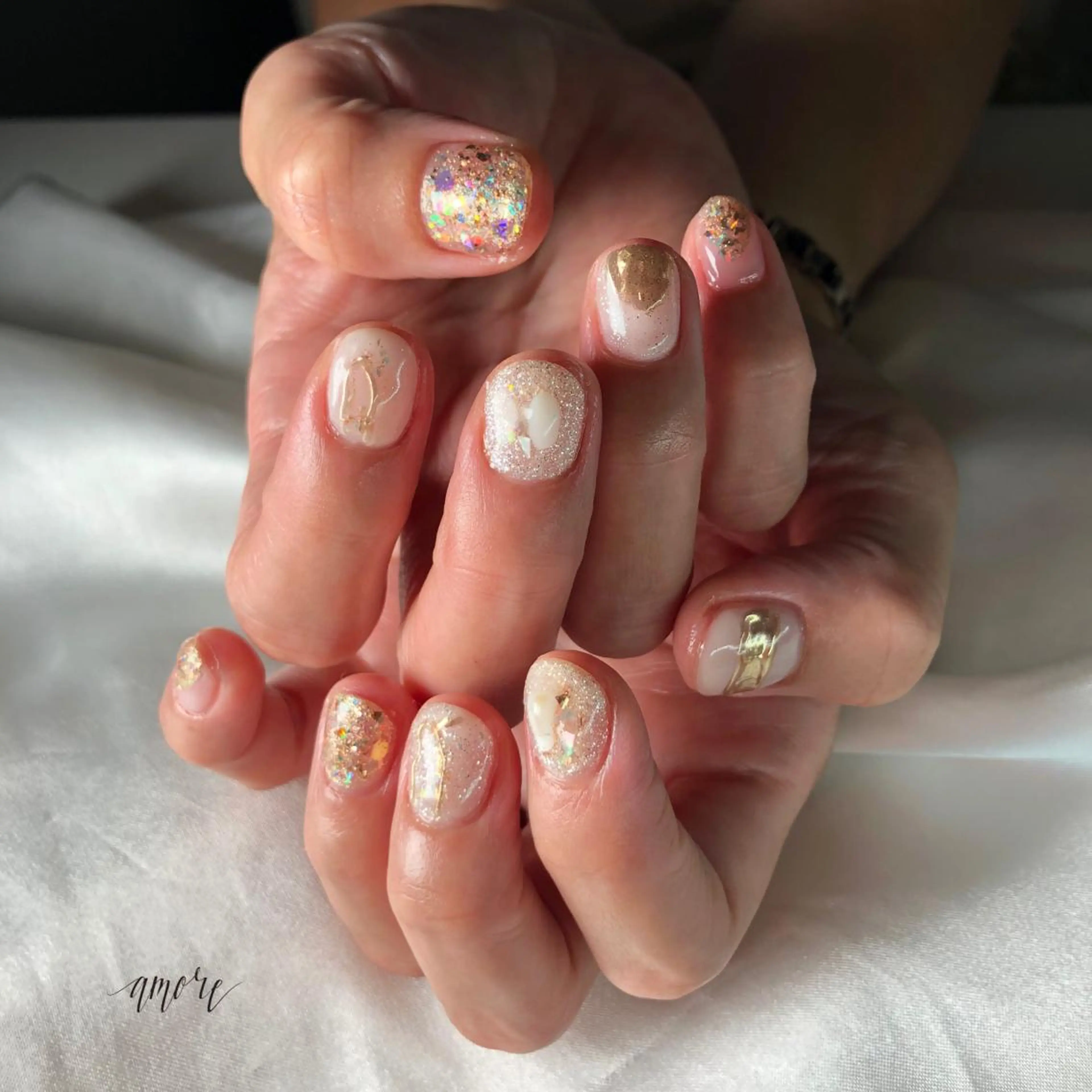 ネイル ジェルネイル 氷ネイル・うるうるネイル マグネットネイル ミラーネイル ニュアンスネイル You kyehwaのネイルデザイン