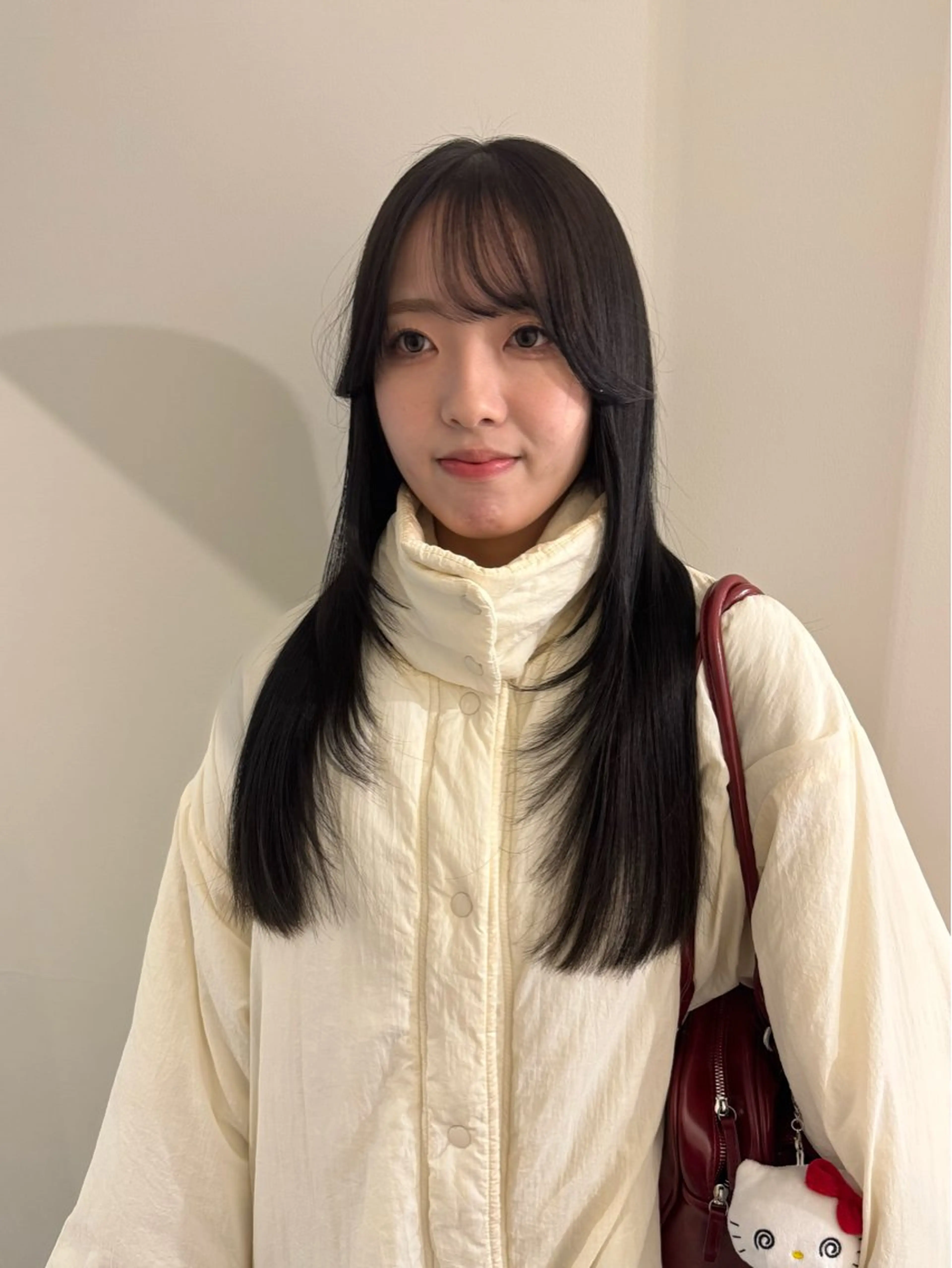 ロング カラー 内沼 恵留菜のヘアスタイル