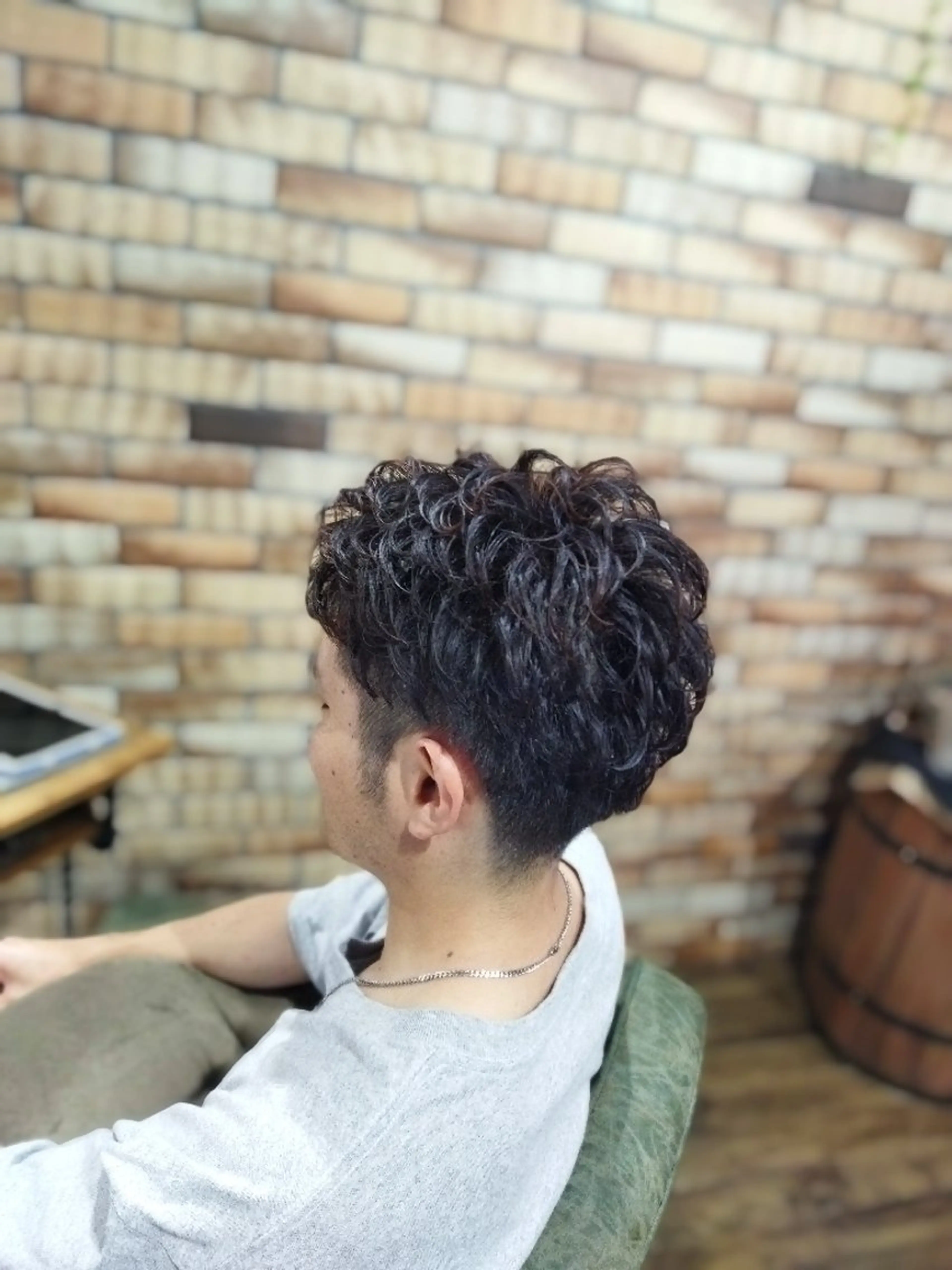 平日メンズ限定✨カット×パーマ￥9500の写真