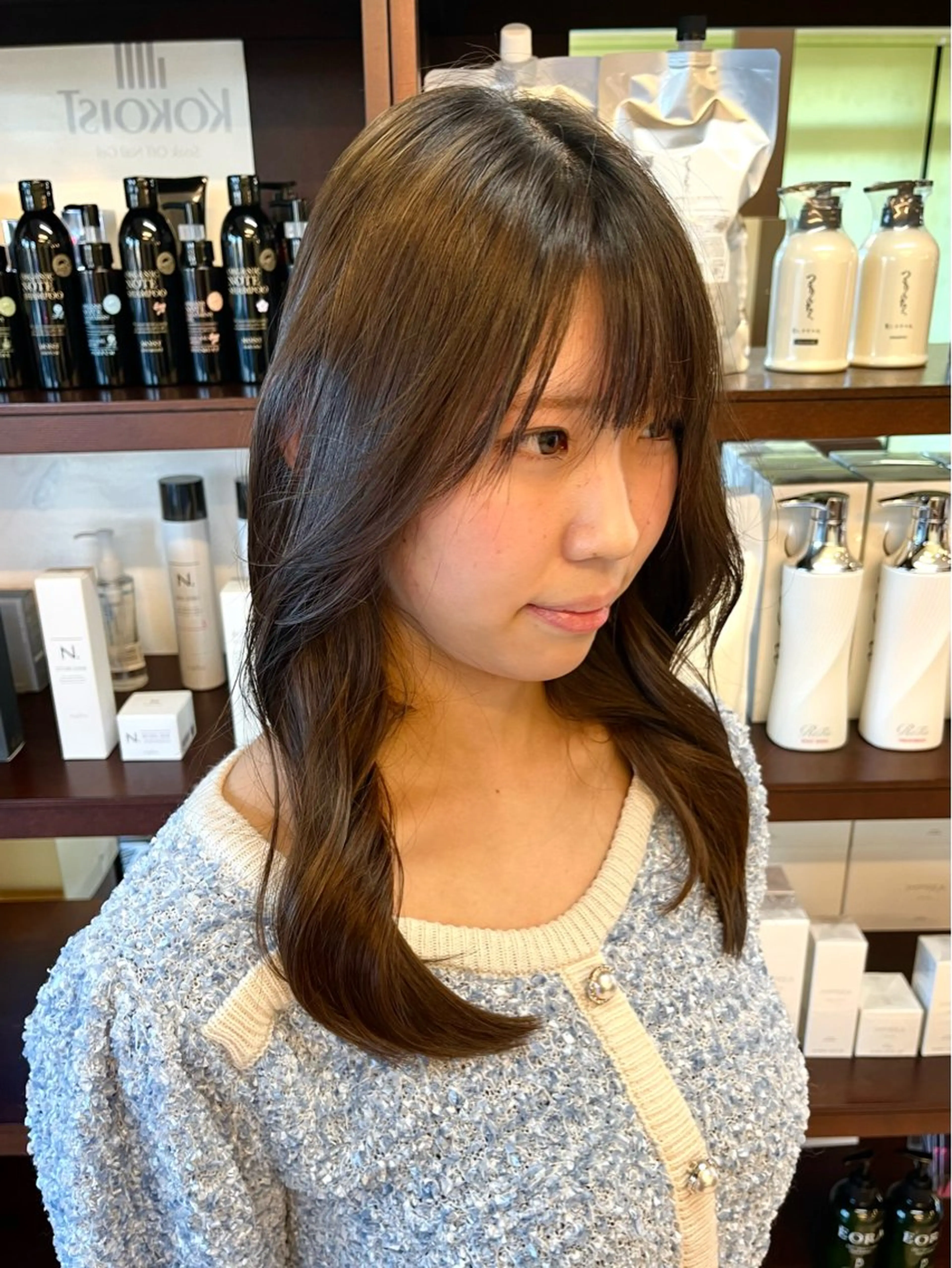 ロング カラー ロング カット ヘアカラー 樋口智士/倉敷/中庄 /縮毛矯正/髪質改善のヘアスタイル