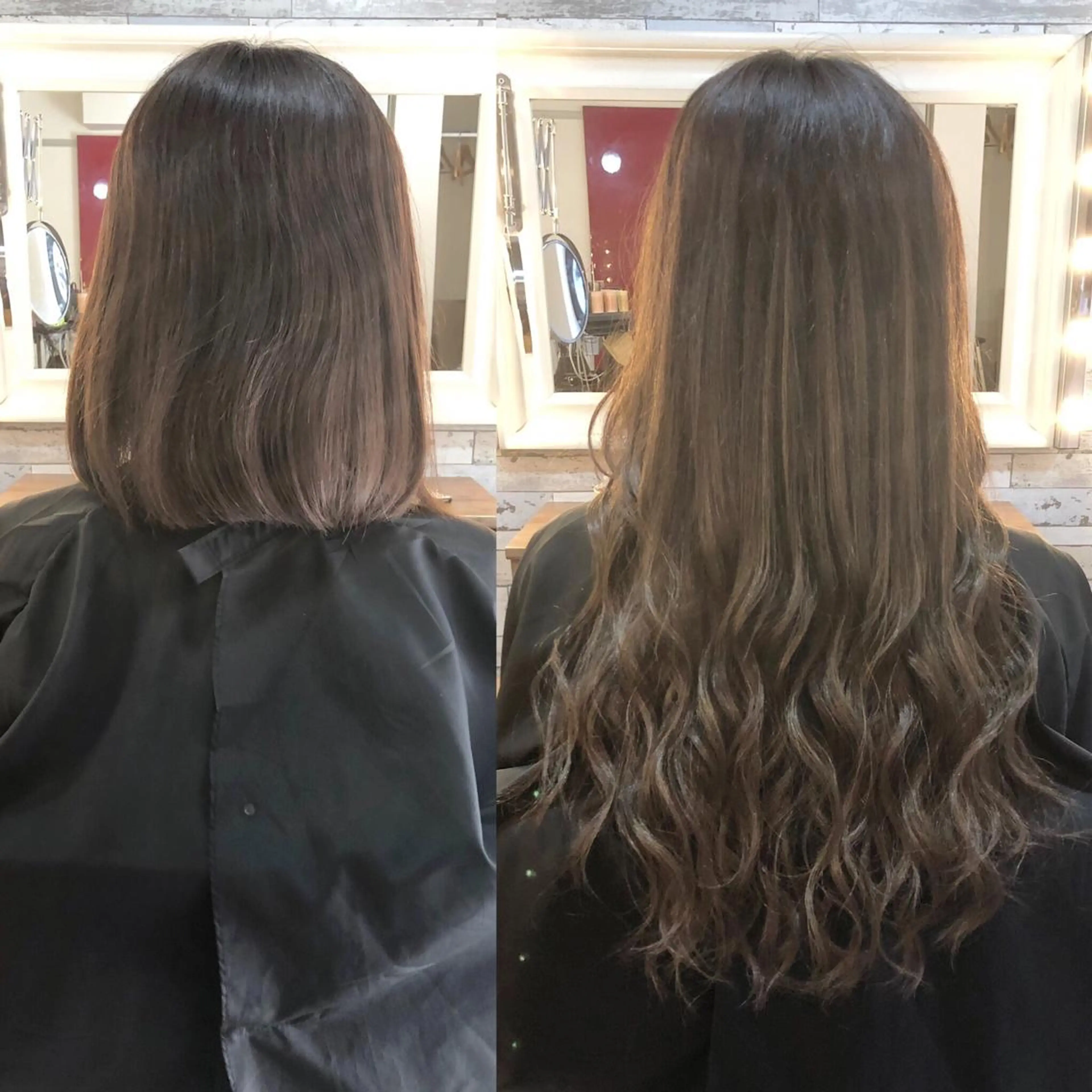 ロング カラー ヘアアレンジ 切りっぱなしボブ ボブ ロング エクステ Hair Make Salon ZERO所属・Hair Make Salon ZEROのヘアスタイル